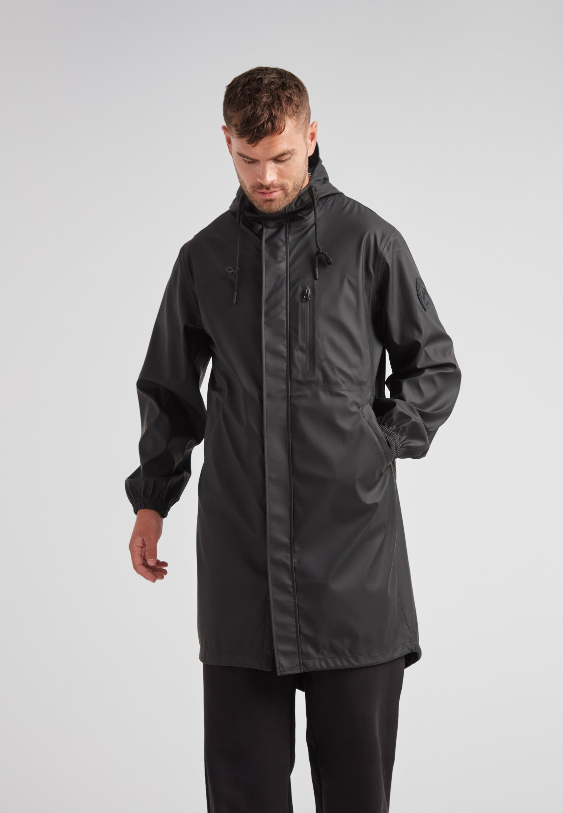 Shop Unisex ELEMENTS Raincoat in Black JACK1T - Main Image