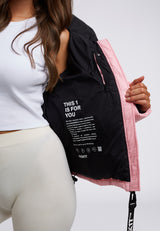 Diamond Down Alps Slick Crop Jacket