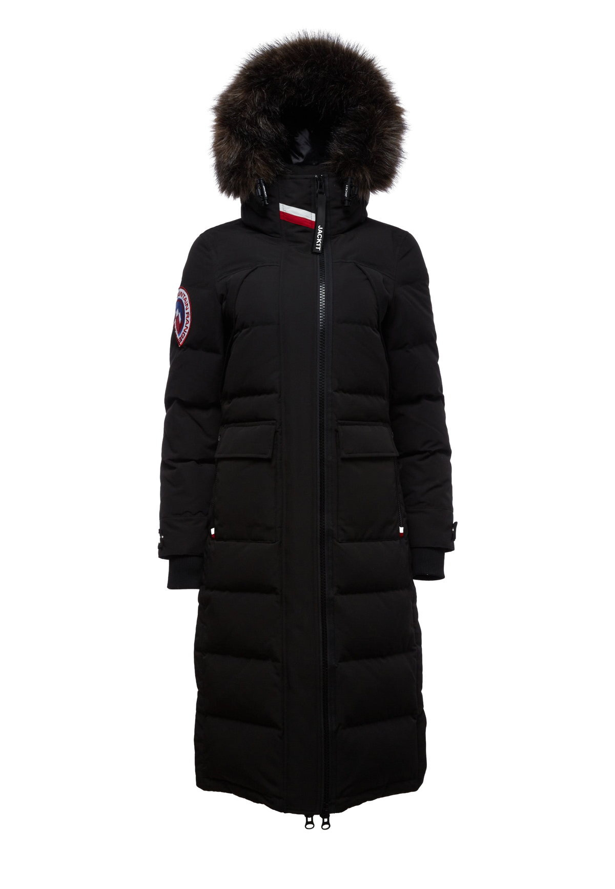 Neo Mountain Parka Extra Long Coat flat lay swatch