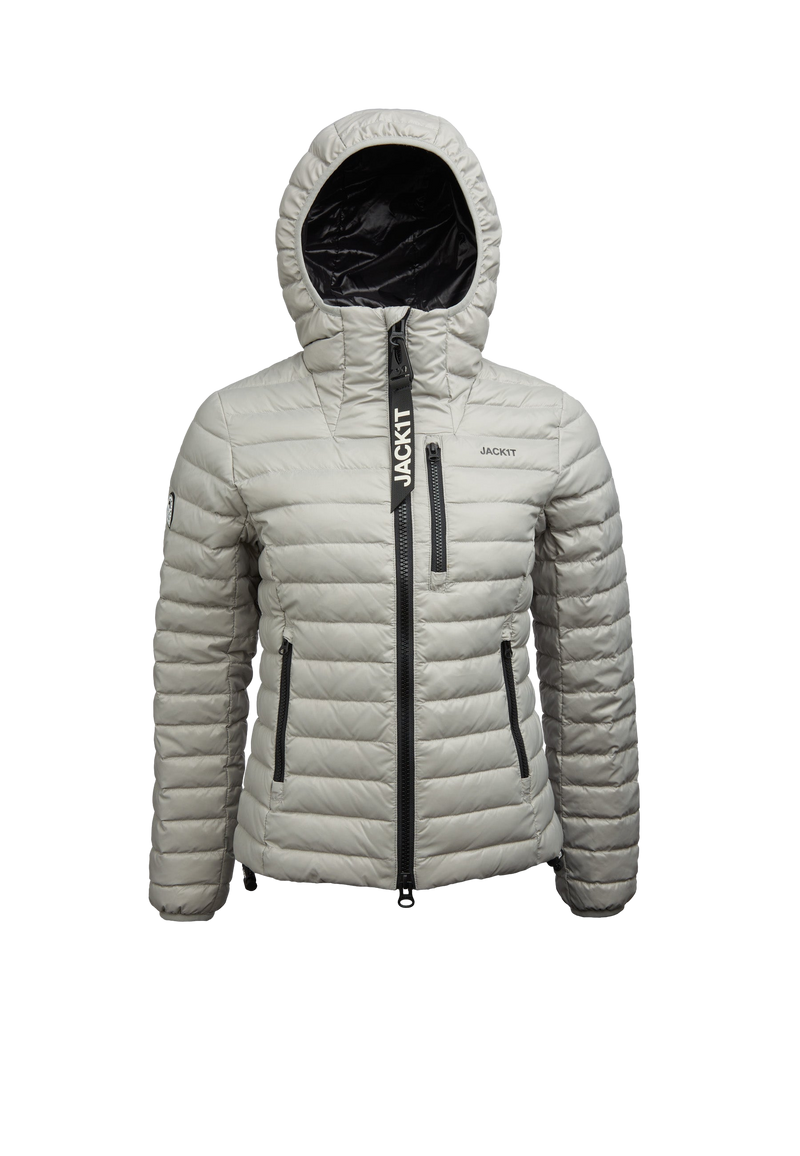 SATEL1TE Hooded Down Jacket flat lay swatch