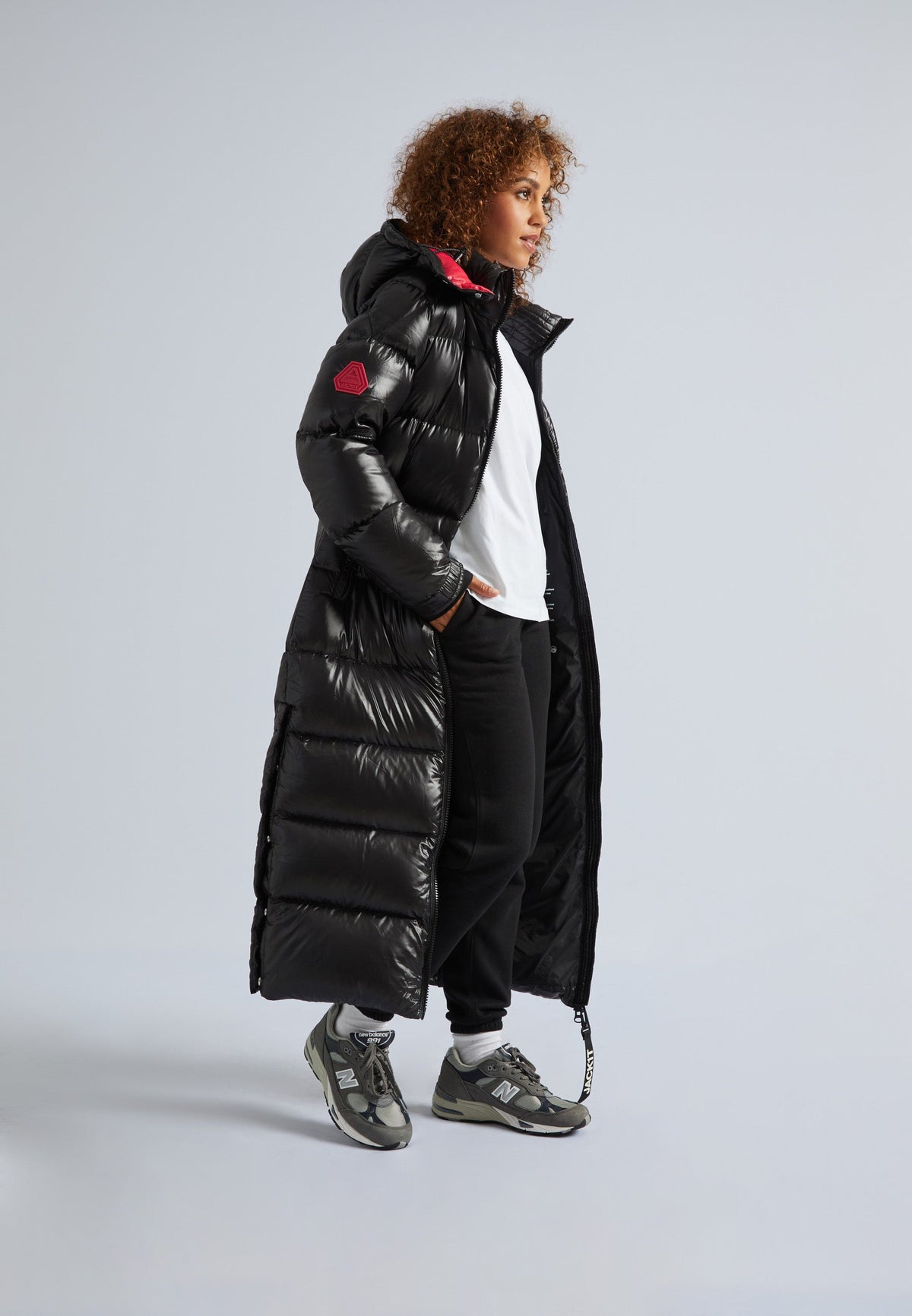 EZ Slick Ultra Long Down Coat Black by JACK1T