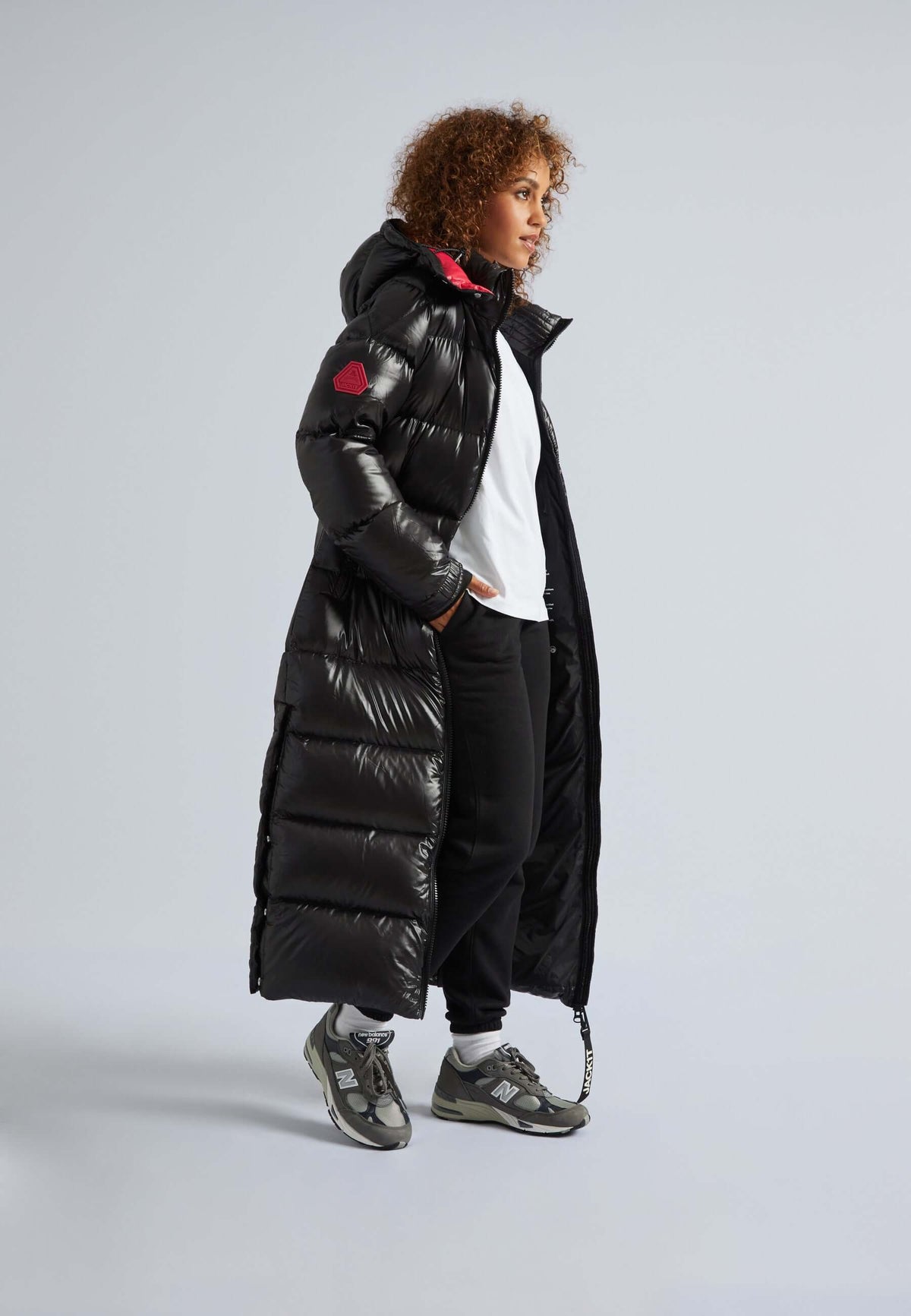 EZ Slick Ultra Long Down Coat Black by JACK1T