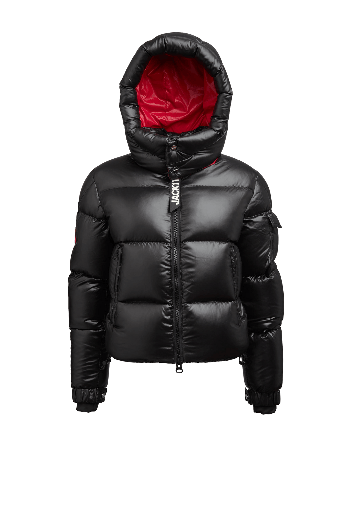 EZ Slick Puffer Hooded Jacket V2 flat lay swatch