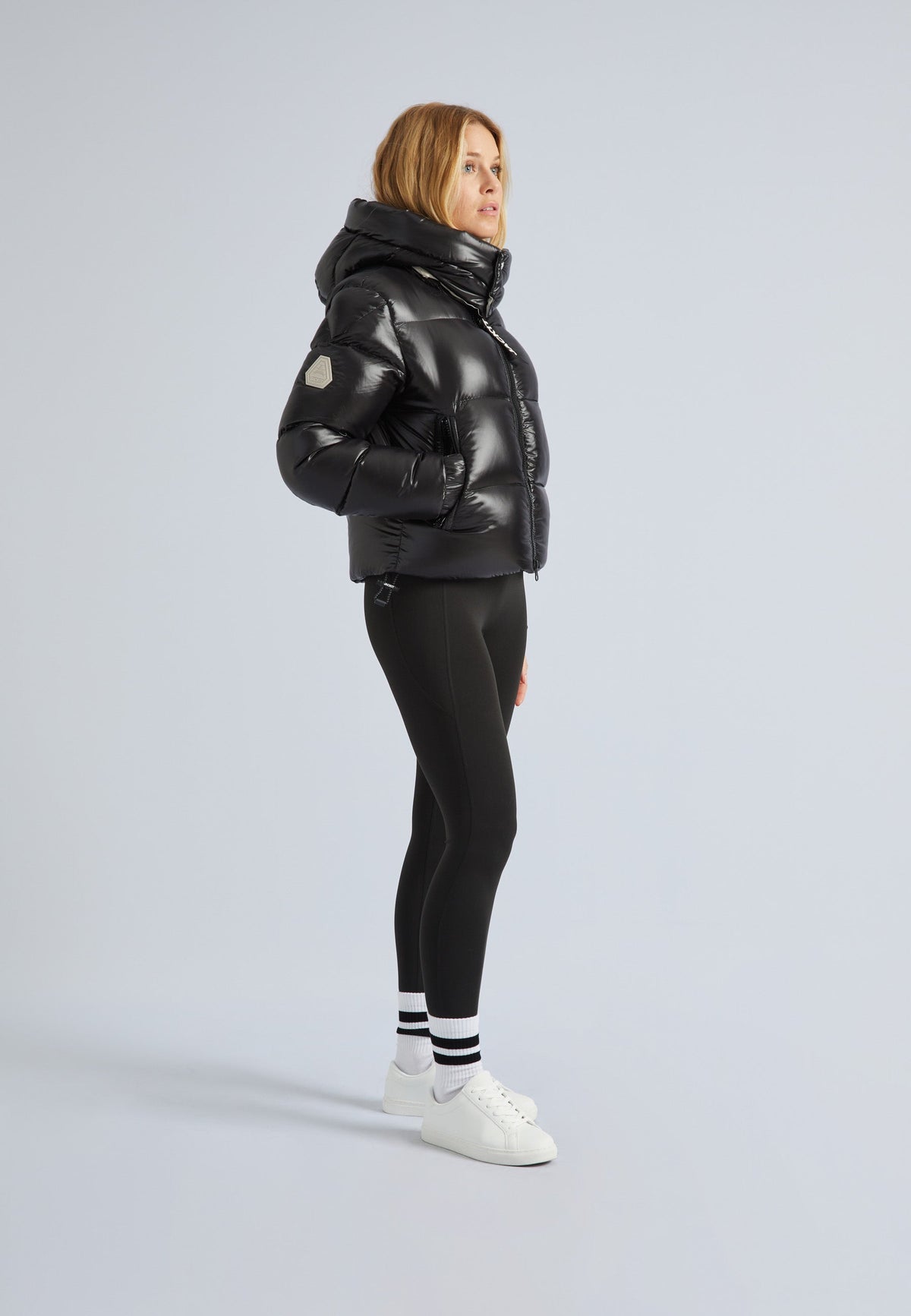 EZ Slick Puffer Hooded Jacket Black/Stone by JACK1T