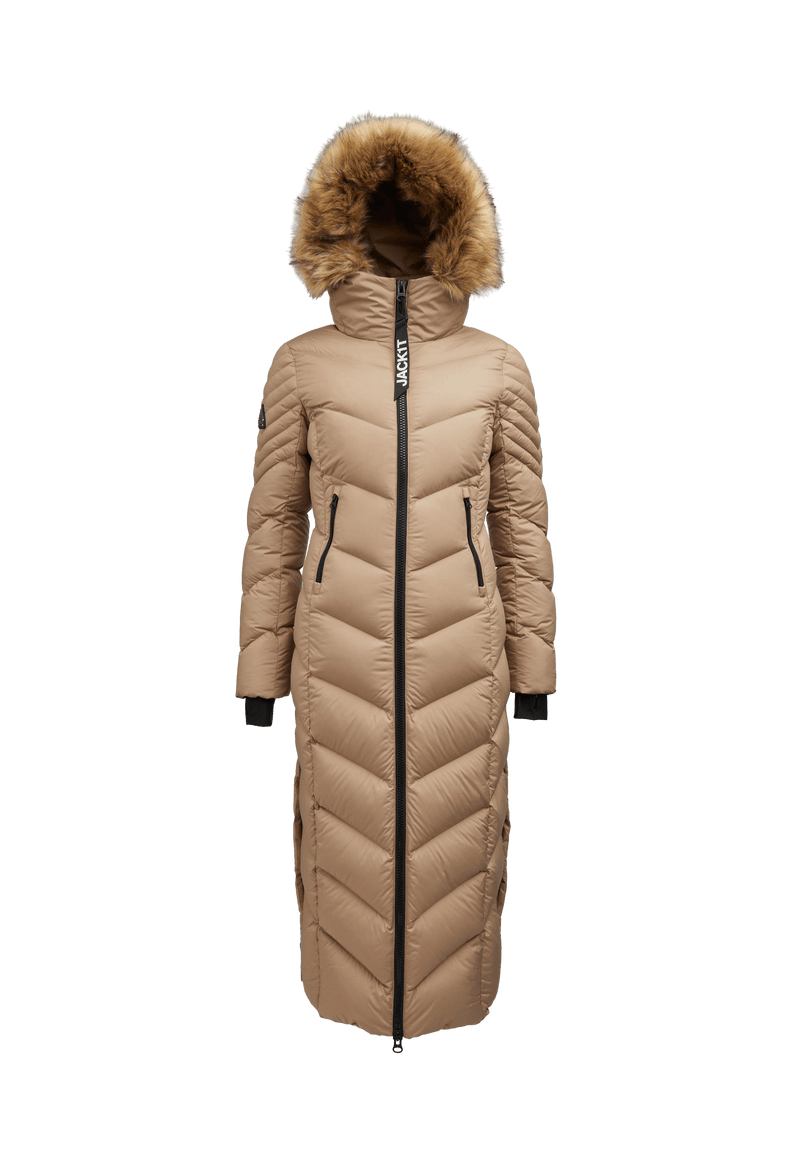 Vector Ultra Long Fur Coat Mink flat lay swatch