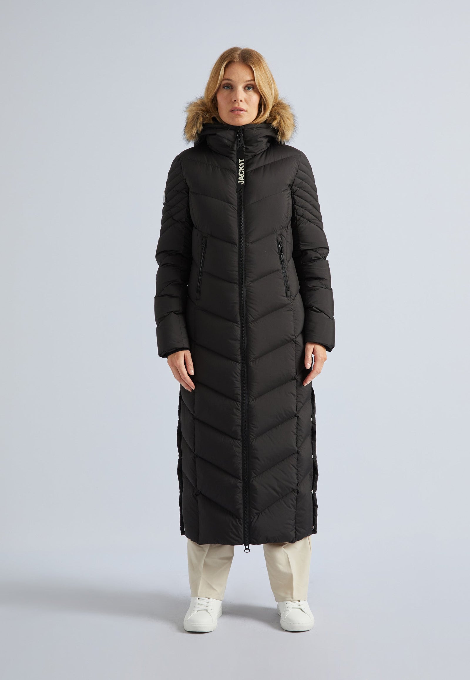 Vector Down Coat Black/Natural by JACK1T
