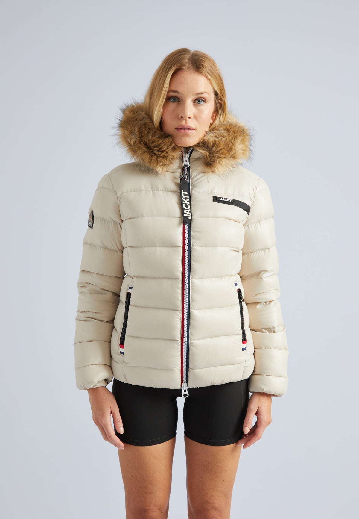 R3D Tricolore-Reißverschlussjacke