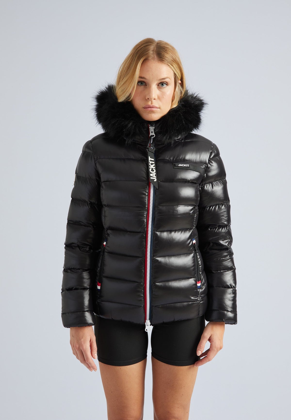 R3D Tricolore Zip Jacket Black by JACK1T