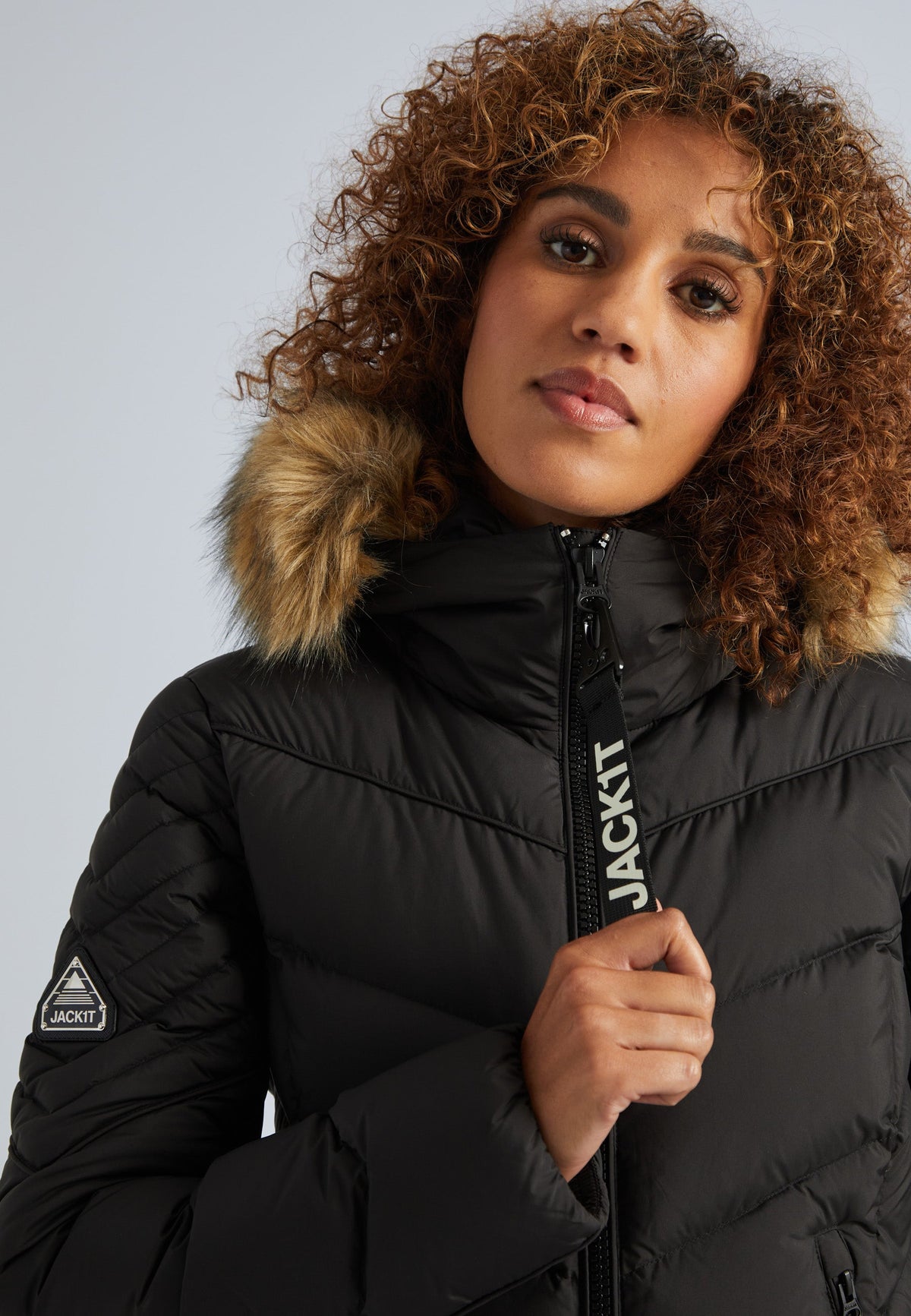 Opium Luxe Parka Coat Black by JACK1T
