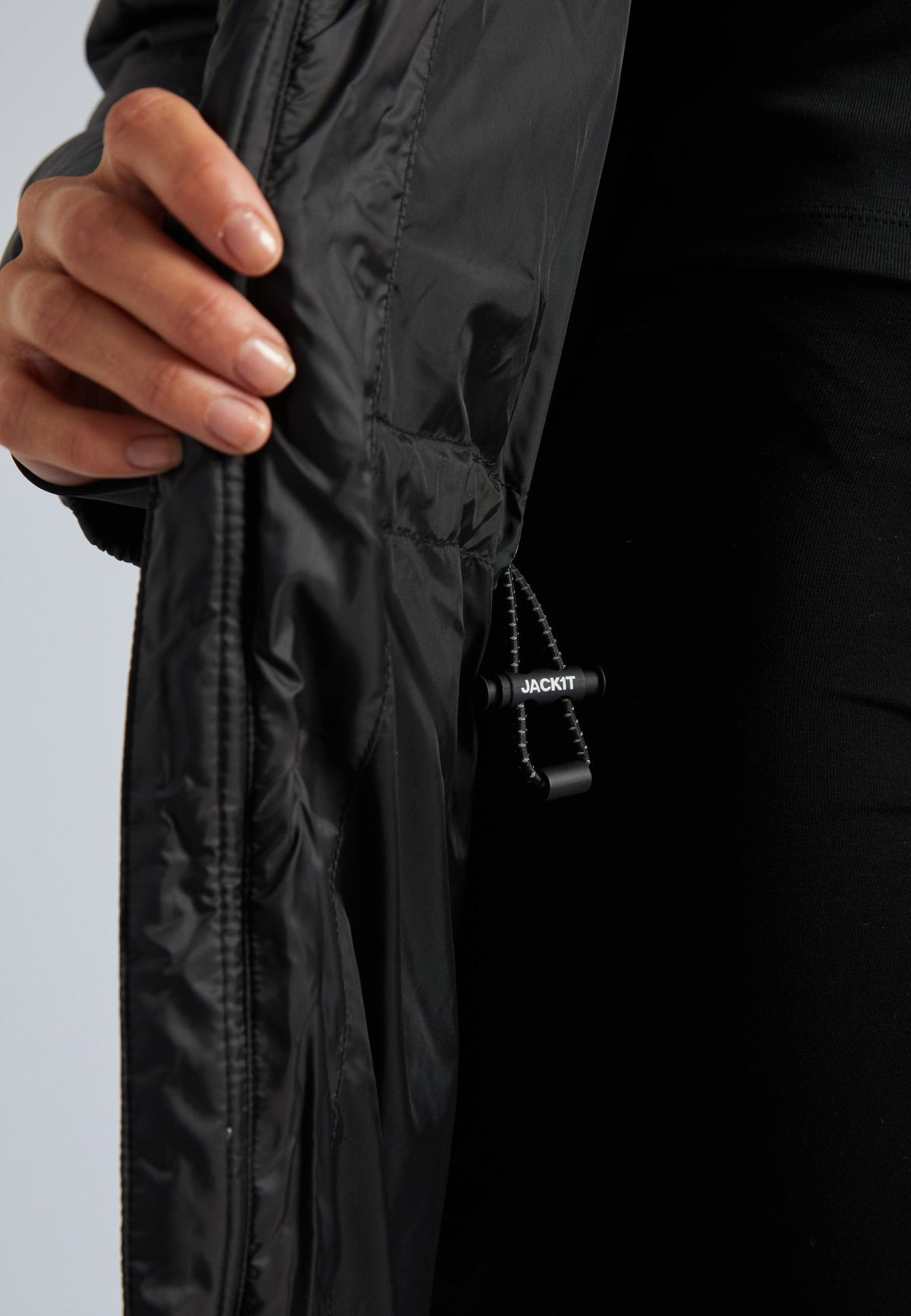 Cocoon Extra Long Coat Black by JACK1T