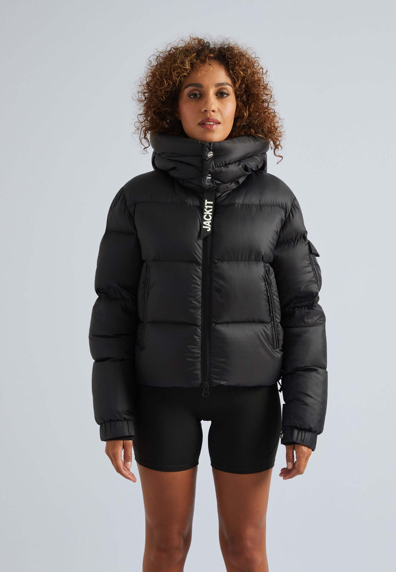 EZ Dry Puffer Hooded Jacket Black by JACK1T