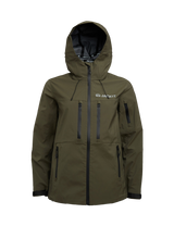 LITHIUM Waterproof Jacket Olive flat lay swatch