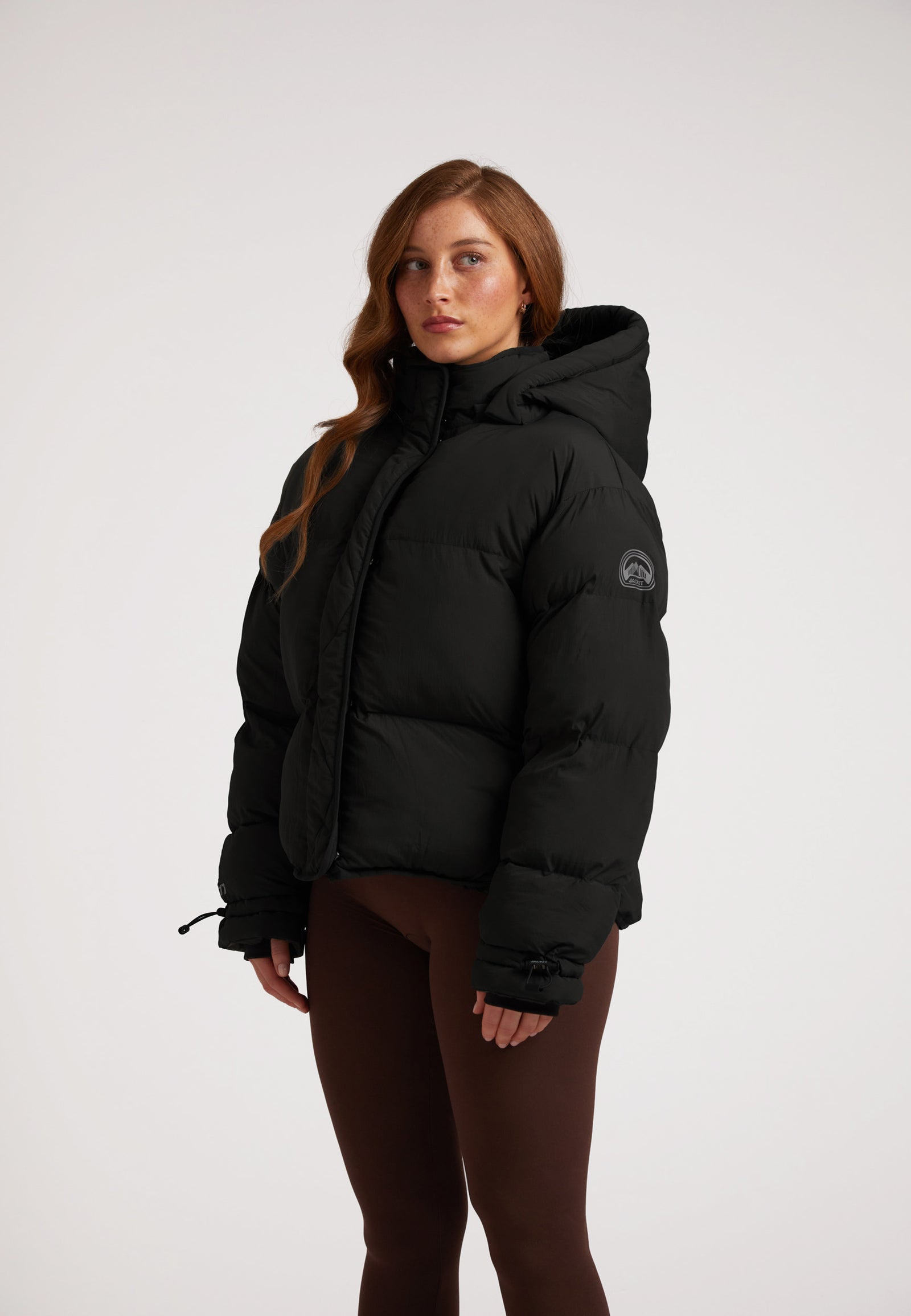 HELIO Cropped Duvet Puffer Jacket
