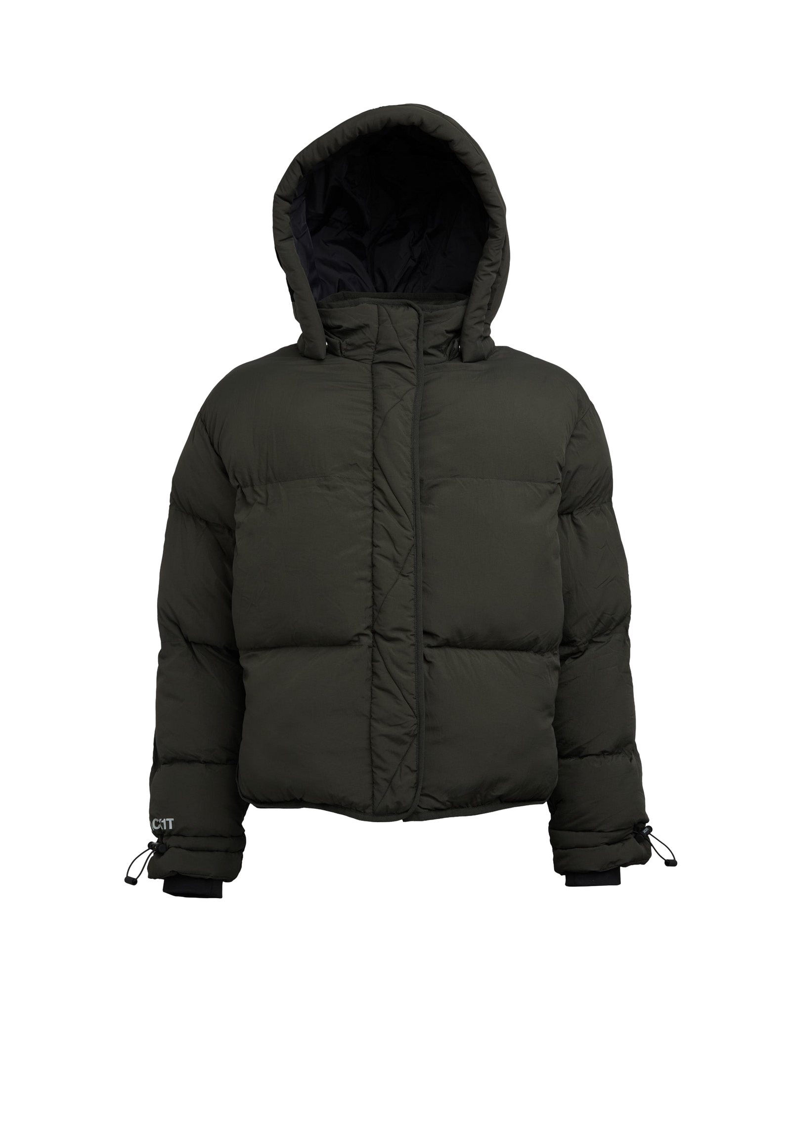 HELIO Cropped Duvet Puffer Jacket flat lay swatch
