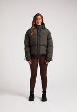 HELIO Cropped Duvet Puffer Jacket