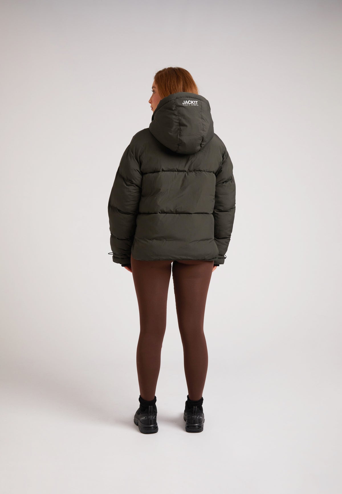 HELIO Cropped Duvet Puffer Jacket