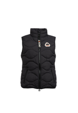 ORB1T Quilted Gilet Black flat lay swatch