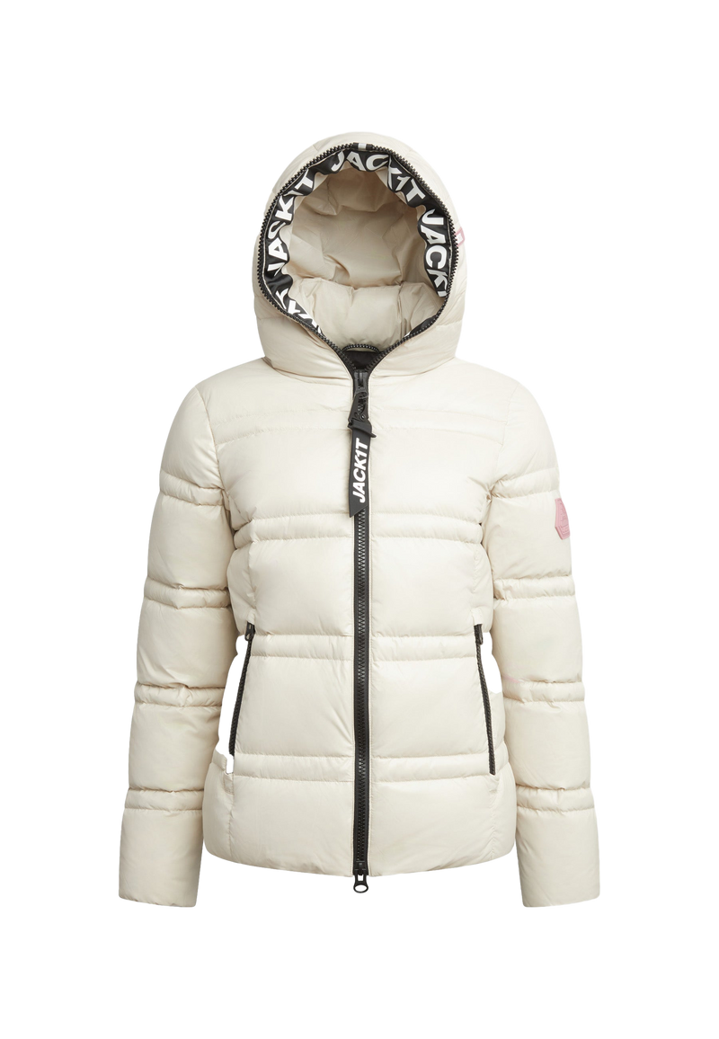 R4D Tramline Puffer Racer Jacket Lux Stone flat lay swatch