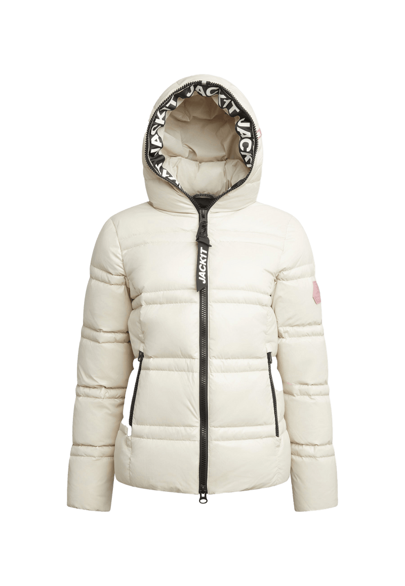 R4D Tramline Puffer Racer Jacket Lux Stone flat lay swatch