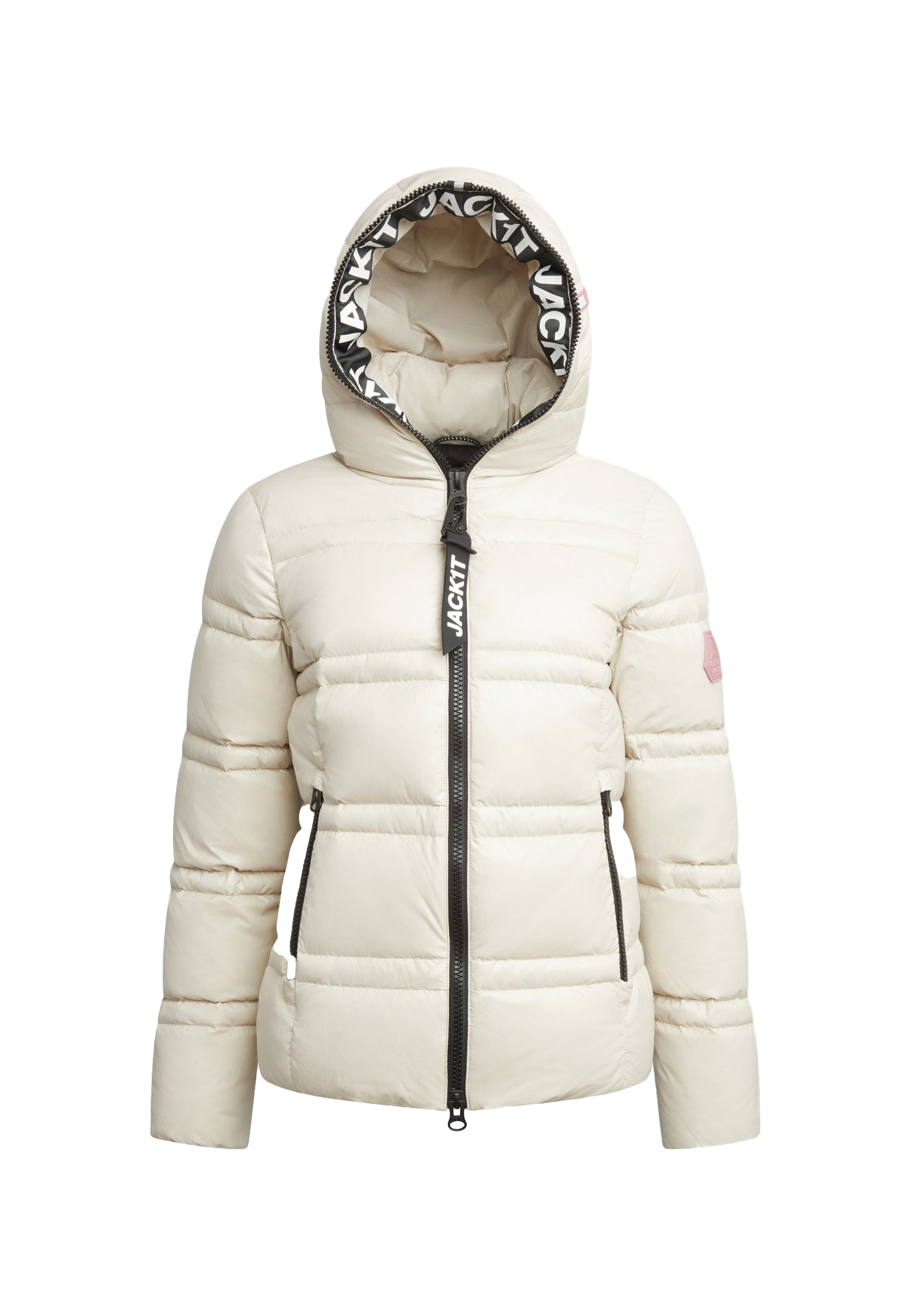 R4D Tramline Puffer Racer Jacket Lux Stone flat lay swatch