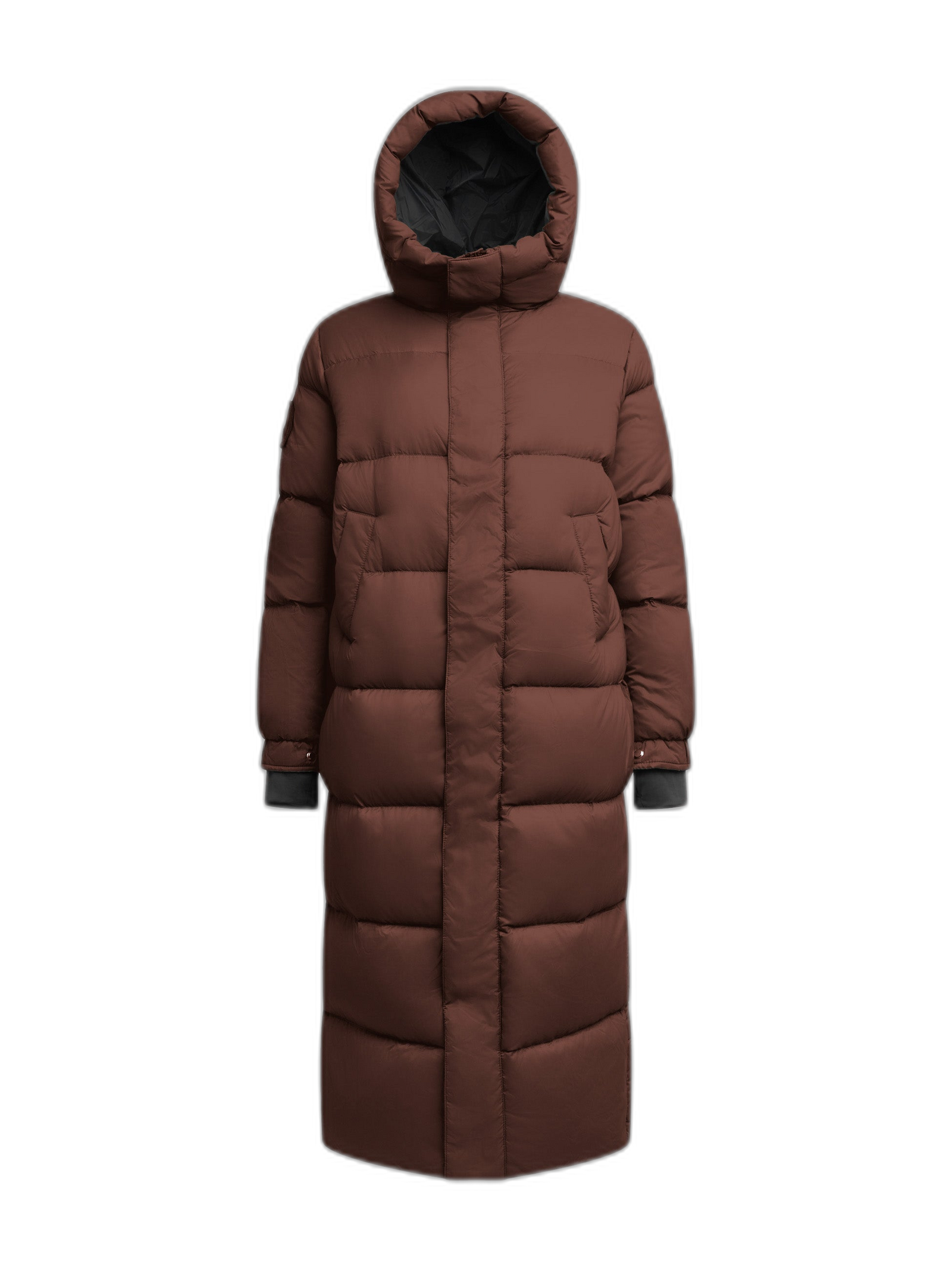 W110SUA20153A06_COCOON_PUFFER__MID_BROWN-F1 flat lay