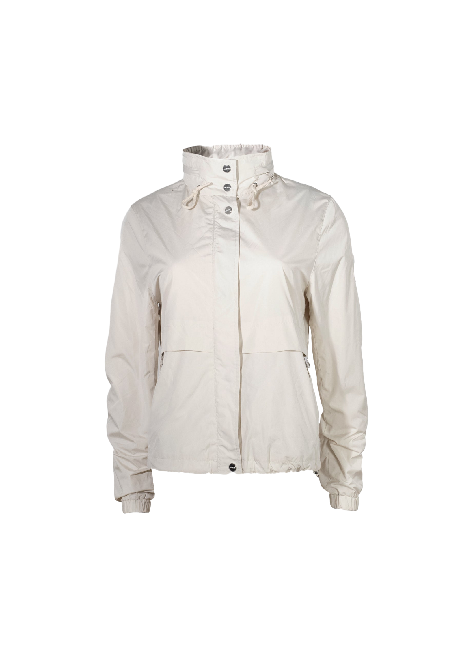Atlas Lightweight Windbreaker Cream flat lay swatch