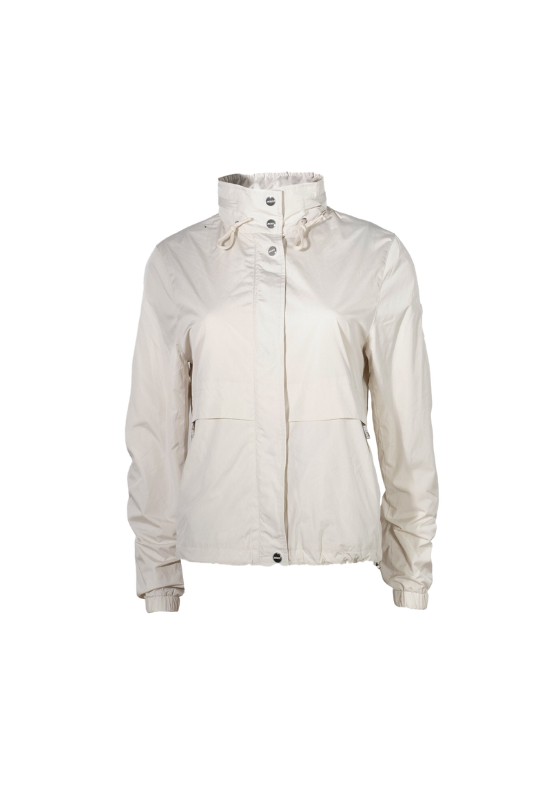 Atlas Lightweight Windbreaker Cream flat lay swatch