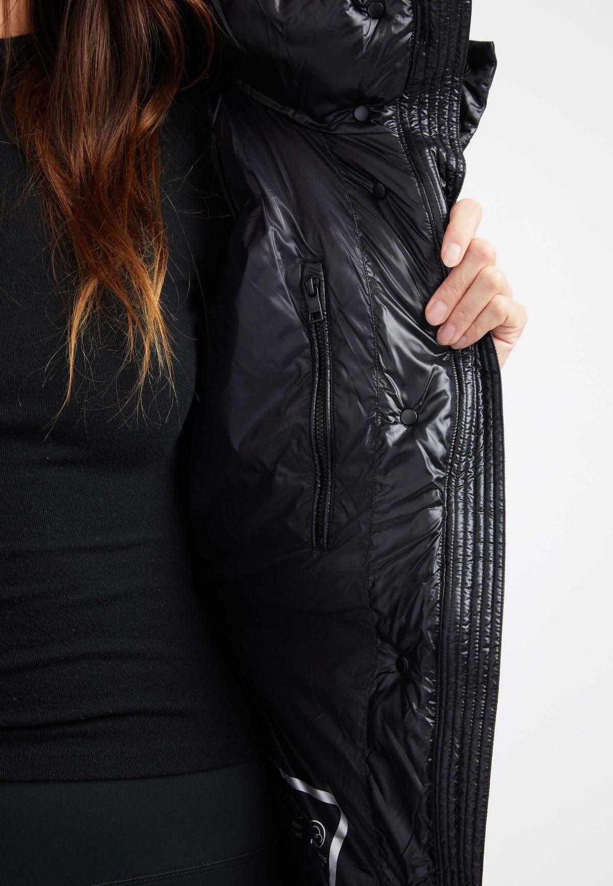 EZ Colonia Coat Black detail shot by JACK1T