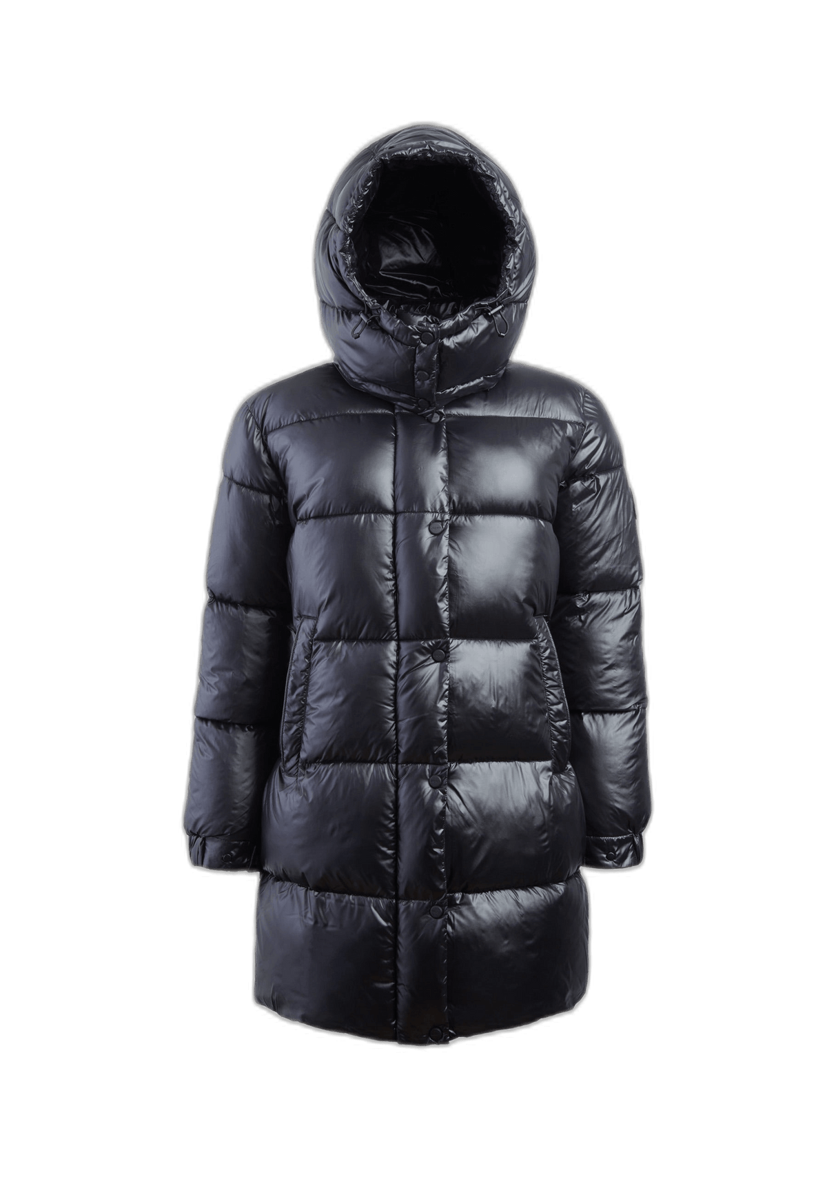 EZ Colonia Coat Black flat lay cutout