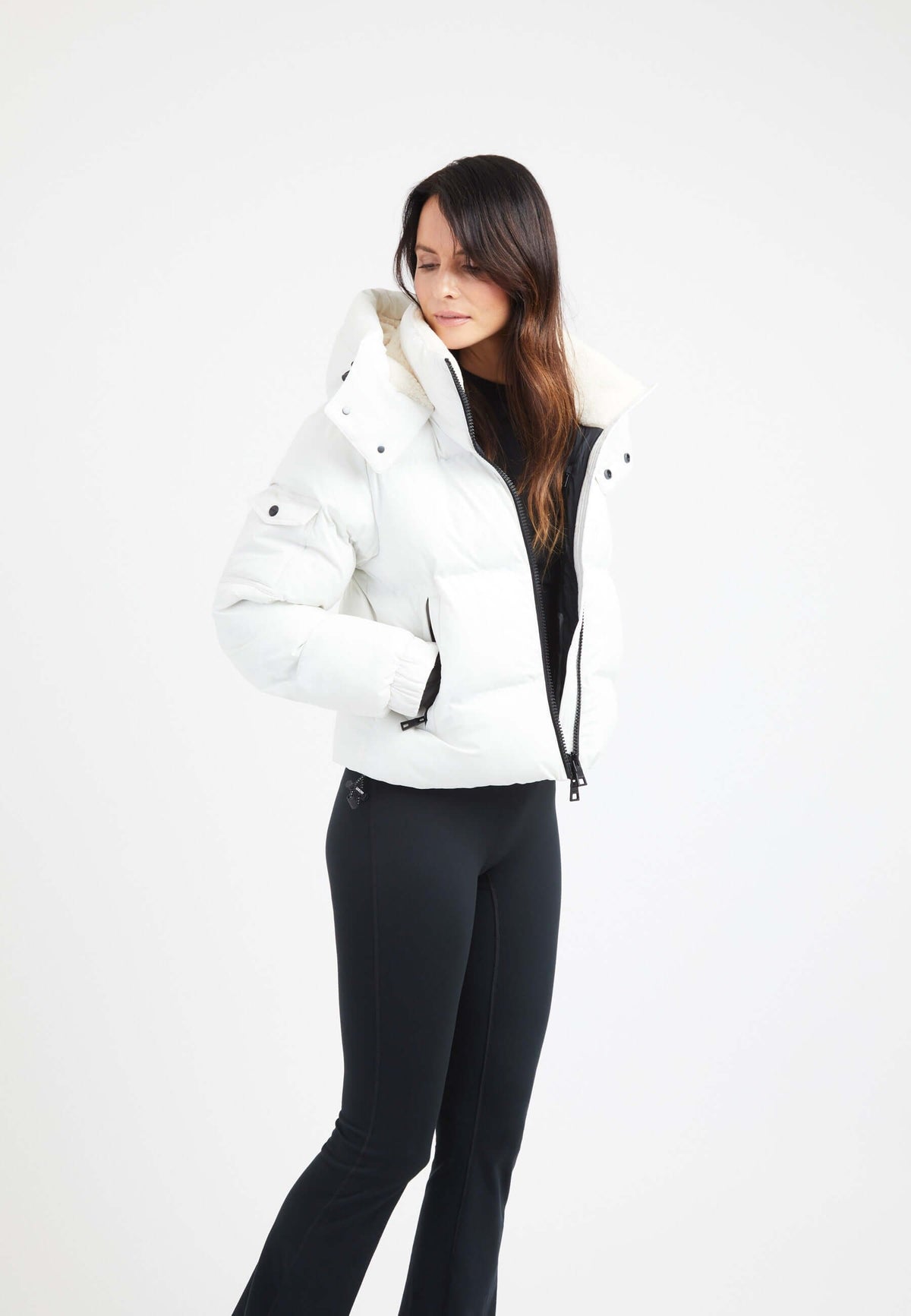 EZ Bonded Cropped White on model front view by JACK1T