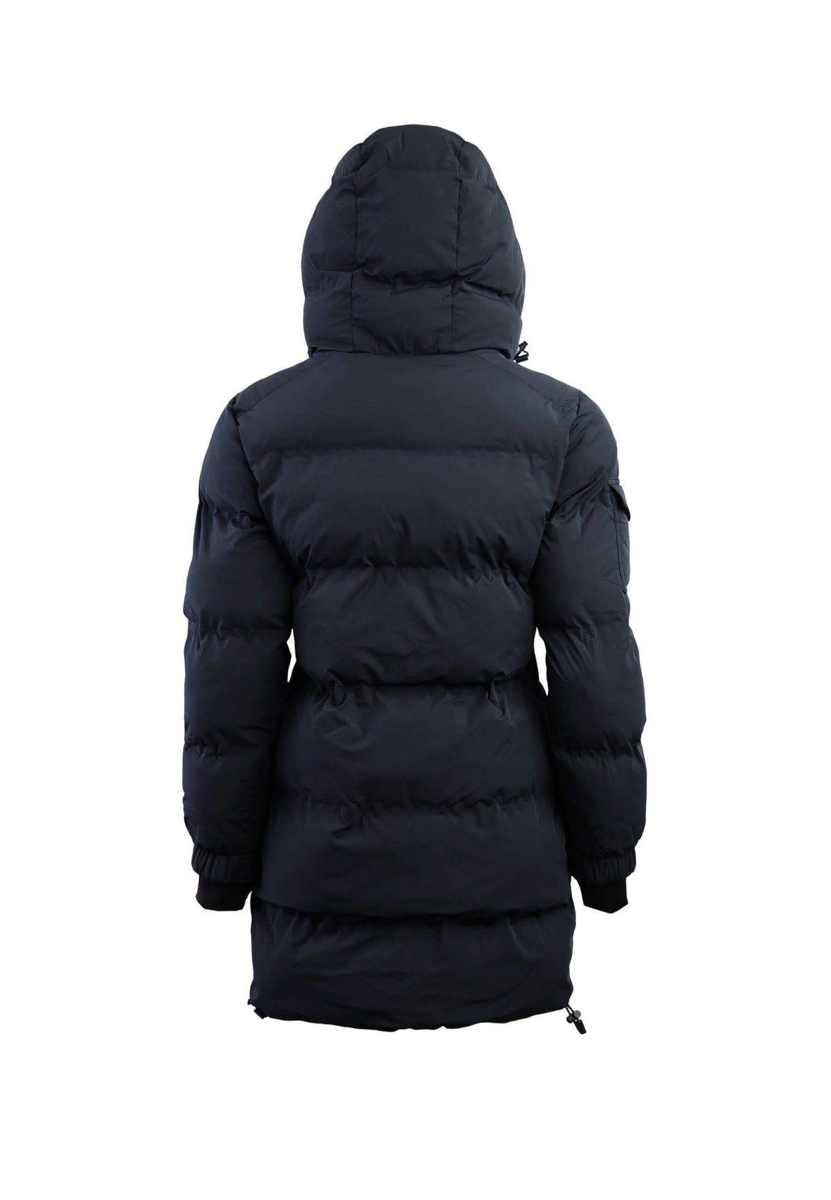 EZ Bonded Coat Black flat lay swatch
