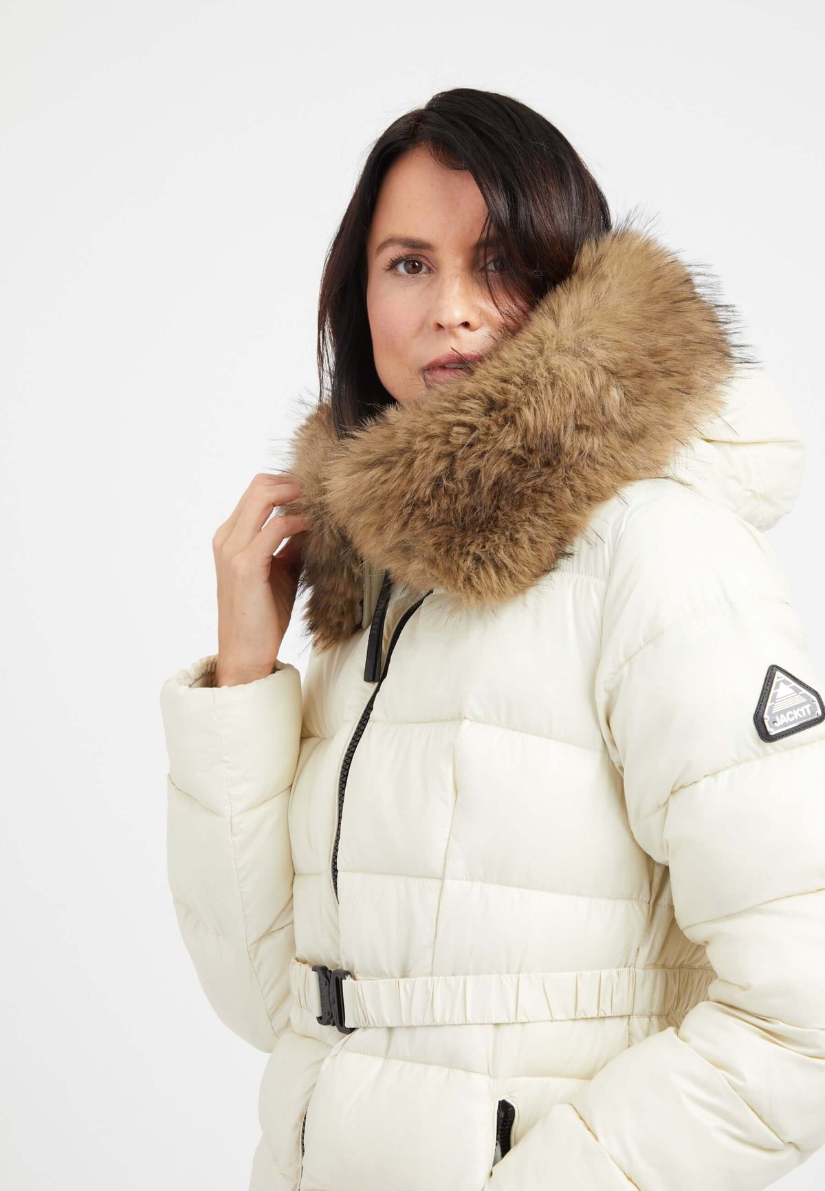 Madero Coat Cream styled shot by JACK1T