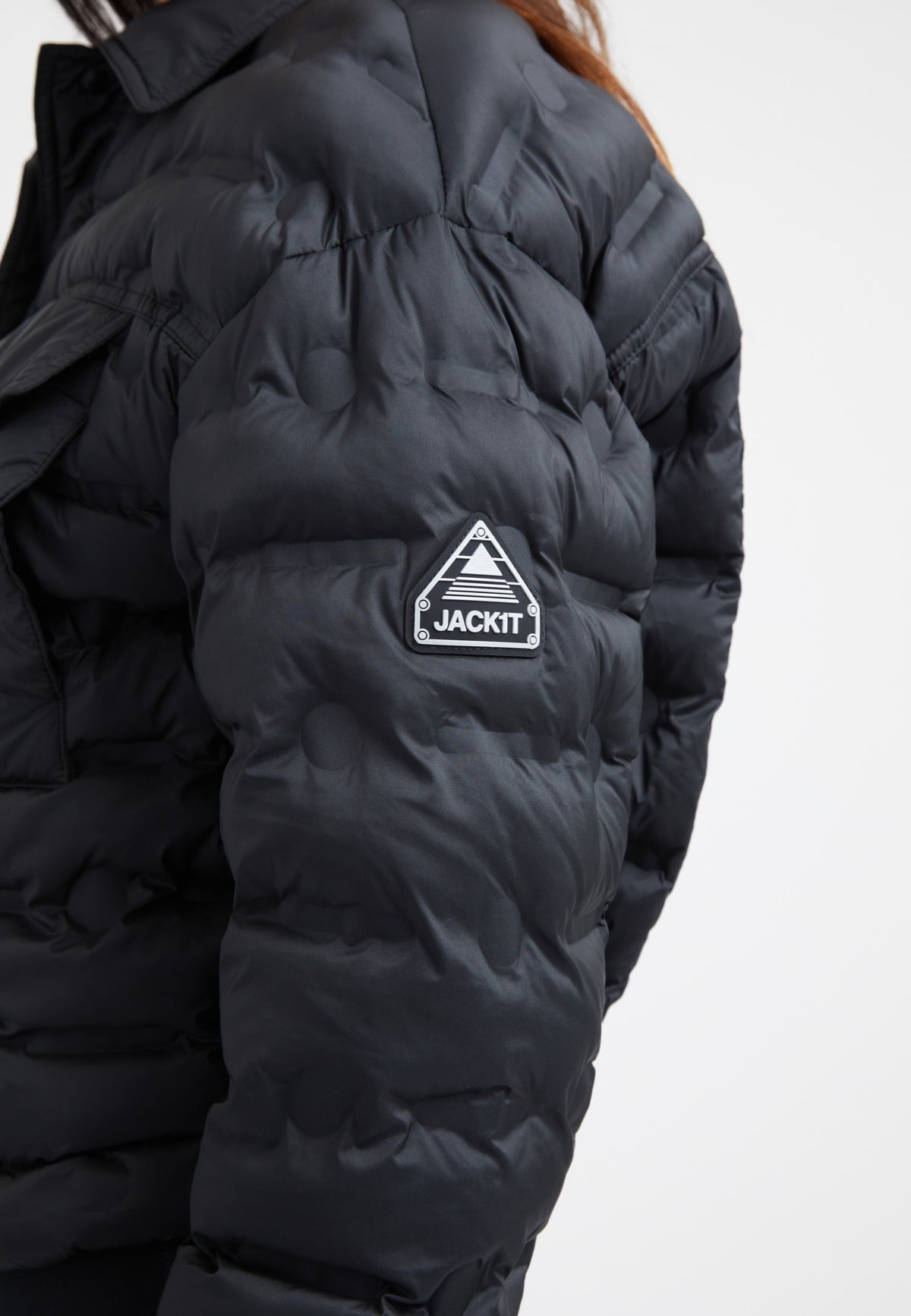 Apollo Shirt Jacket Black detail shot by JACK1T