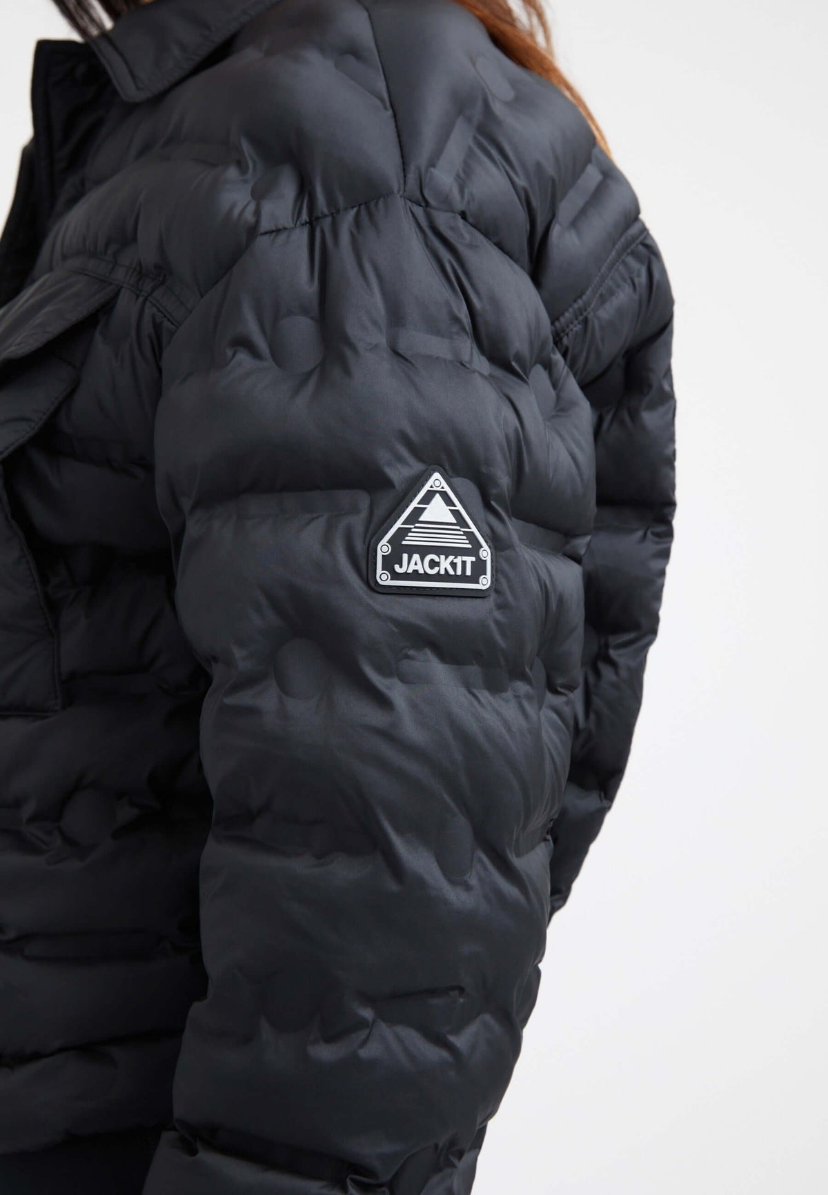 Apollo Shirt Jacket Black detail shot by JACK1T