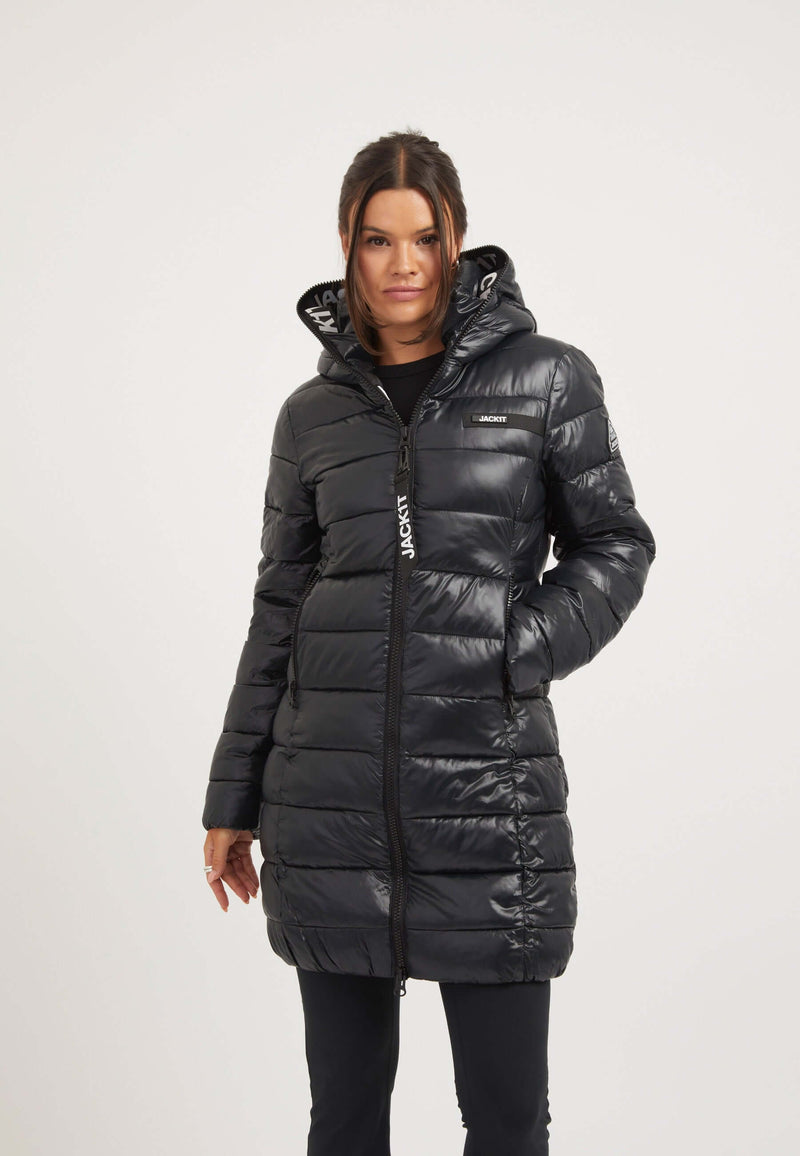 R3D Slick Coat Black on model front view by JACK1T