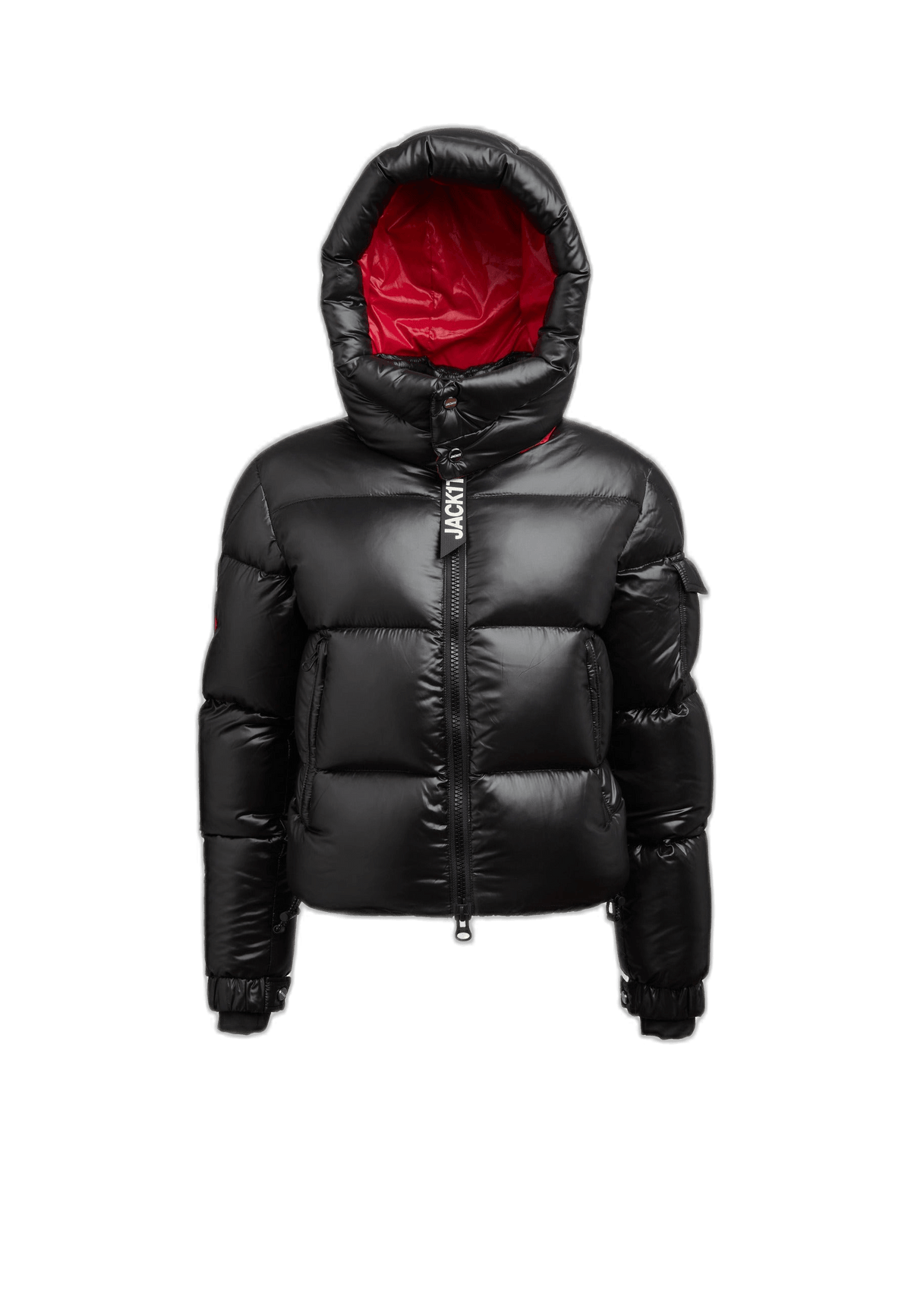 EZ Racer Slick Hood Jacket Black Stone flat lay swatch
