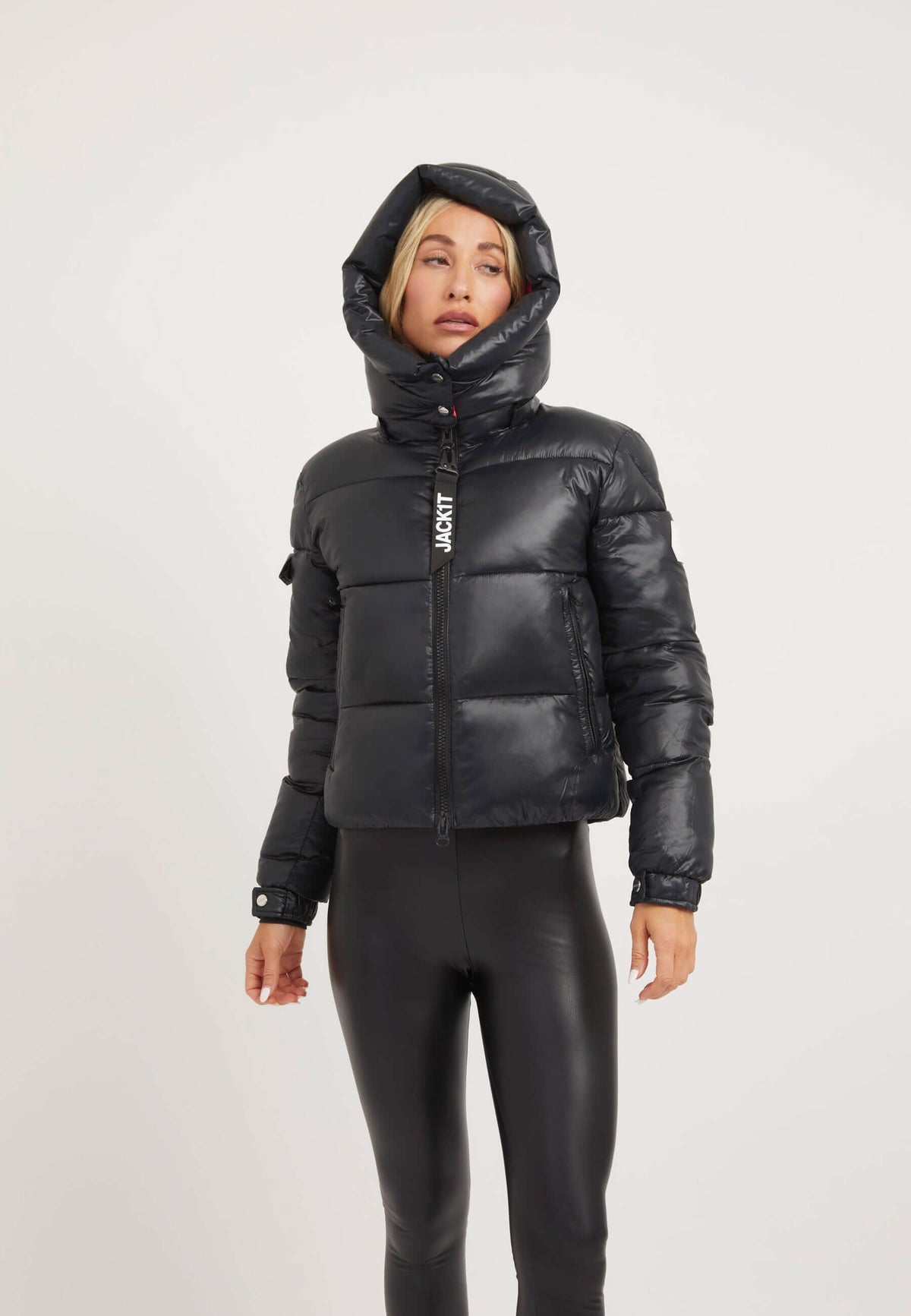 EZ Racer Slick Hood Jacket Black/Stone styled shot by JACK1T
