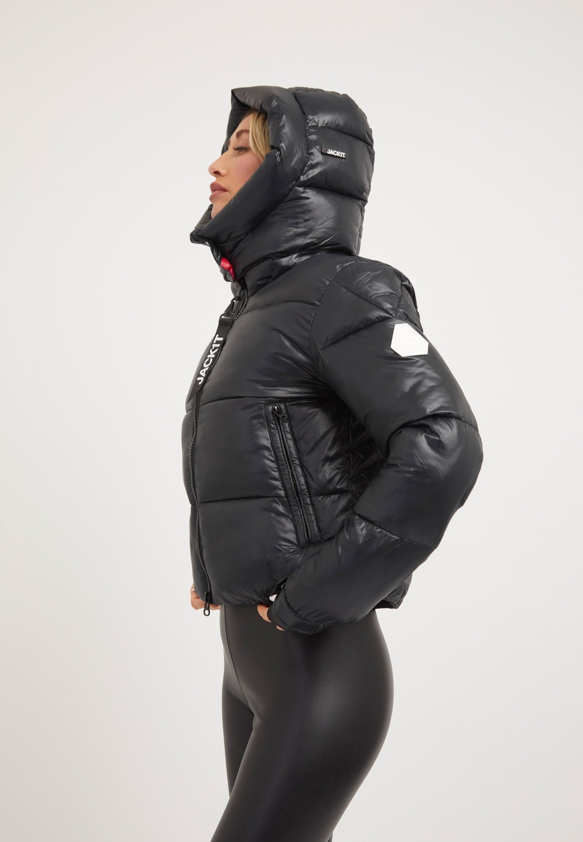 EZ Racer Slick Hood Jacket Black/Stone styled shot by JACK1T