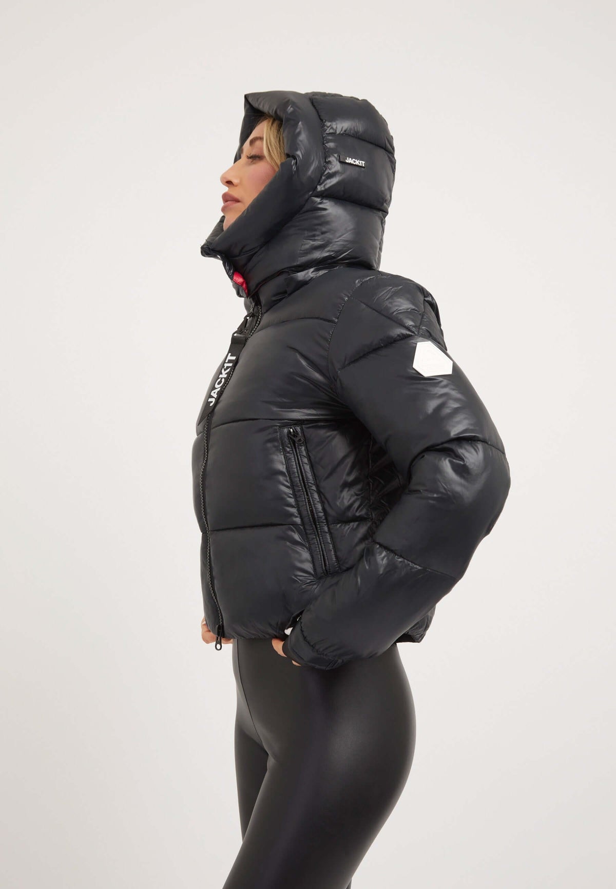 EZ Racer Slick Hood Jacket Black/Stone styled shot by JACK1T
