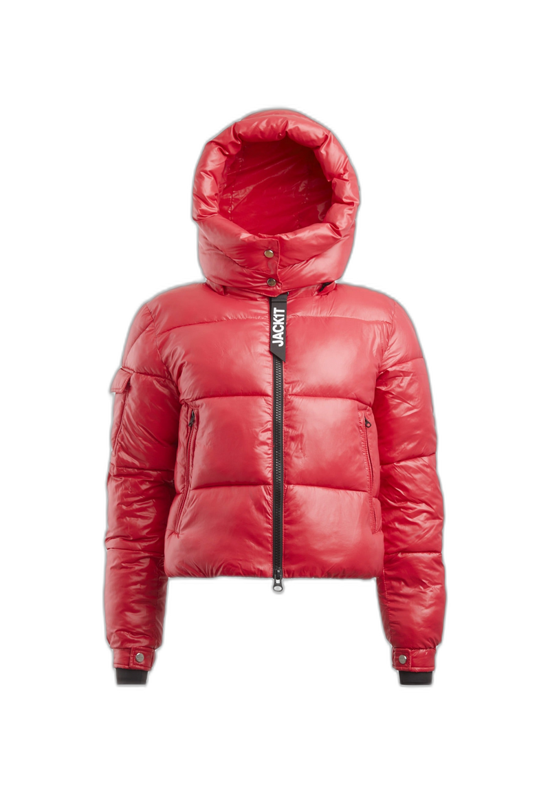 EZ Racer Slick Hood Jacket Pink flat lay cutout