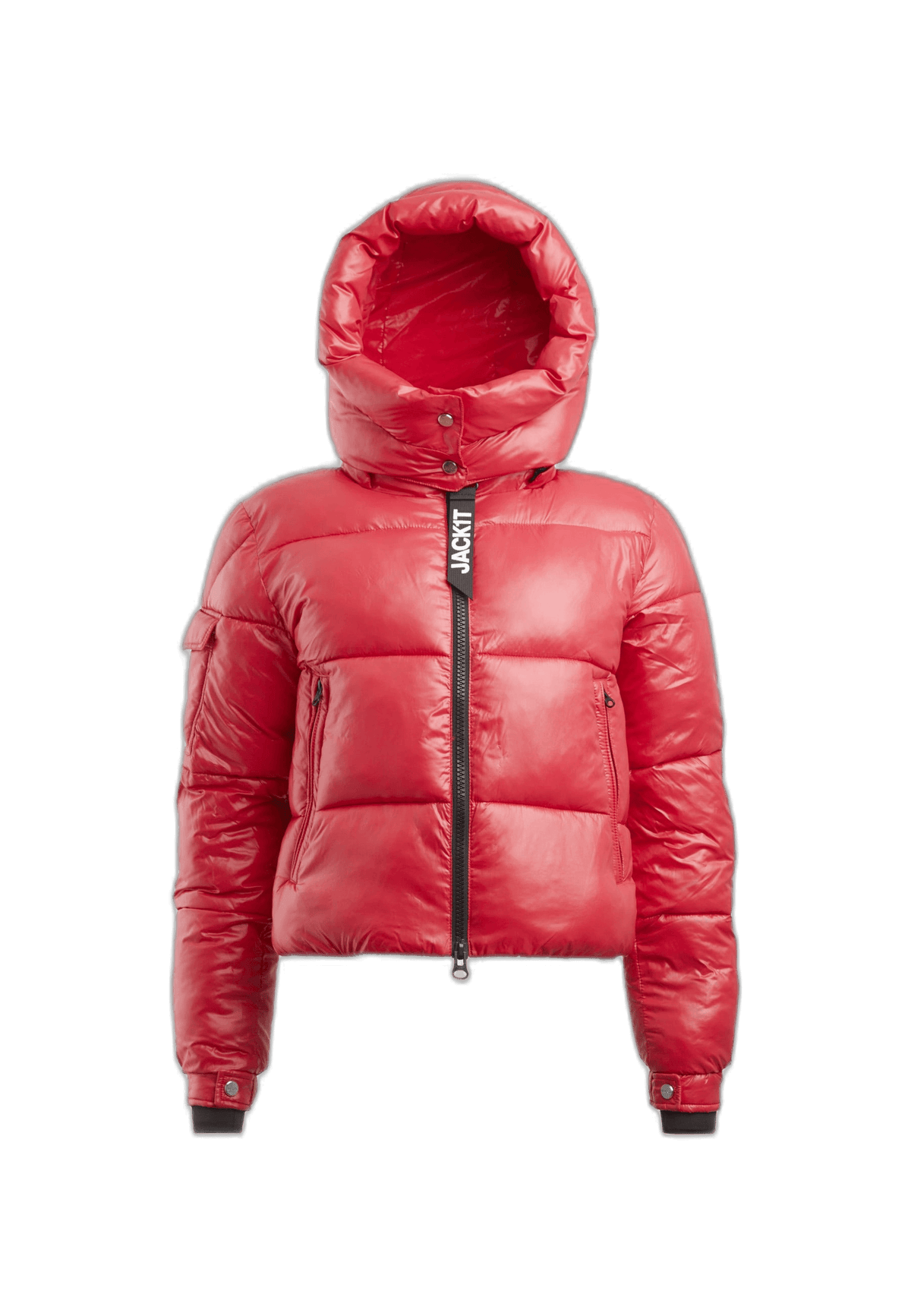 EZ Racer Slick Hood Jacket Pink flat lay cutout