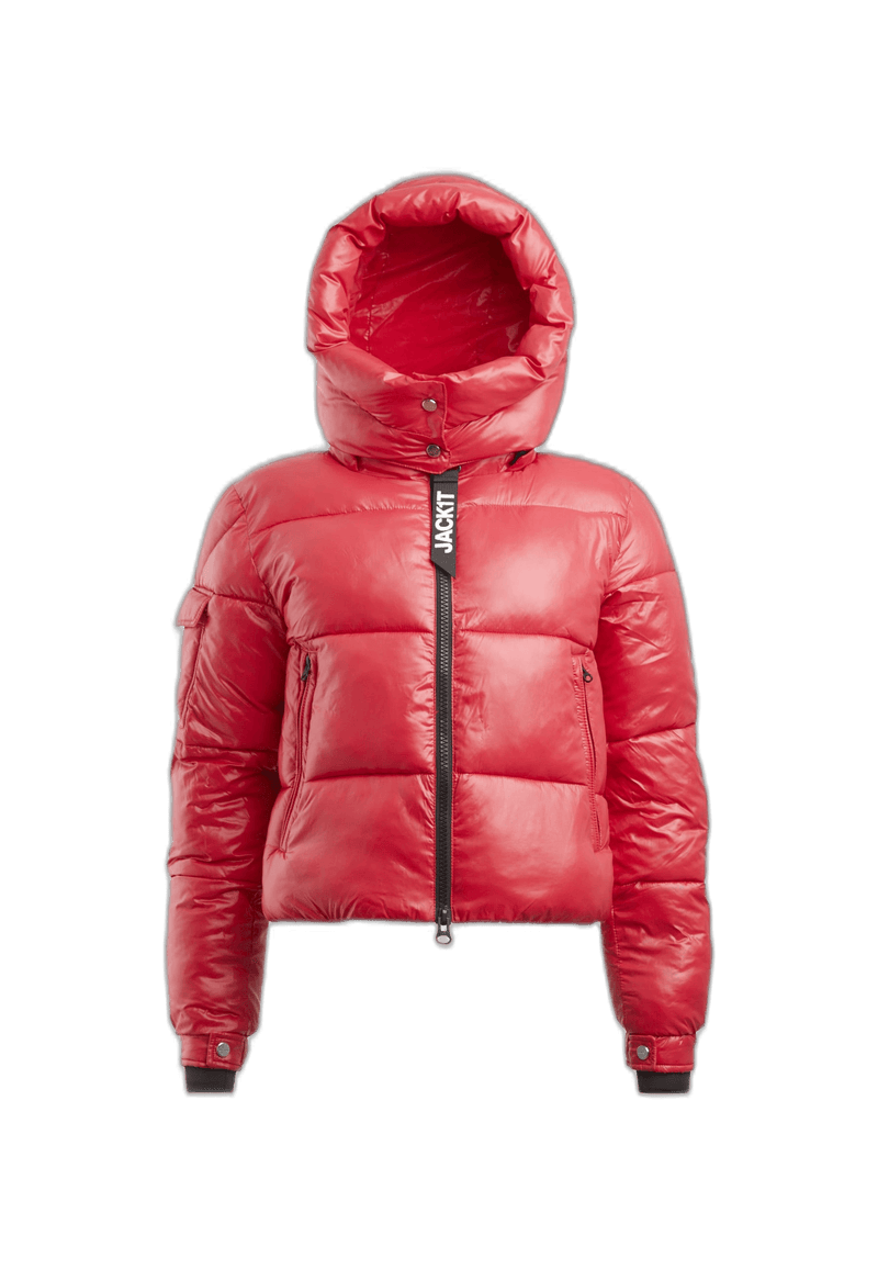 EZ Racer Slick Hood Jacket Pink flat lay cutout