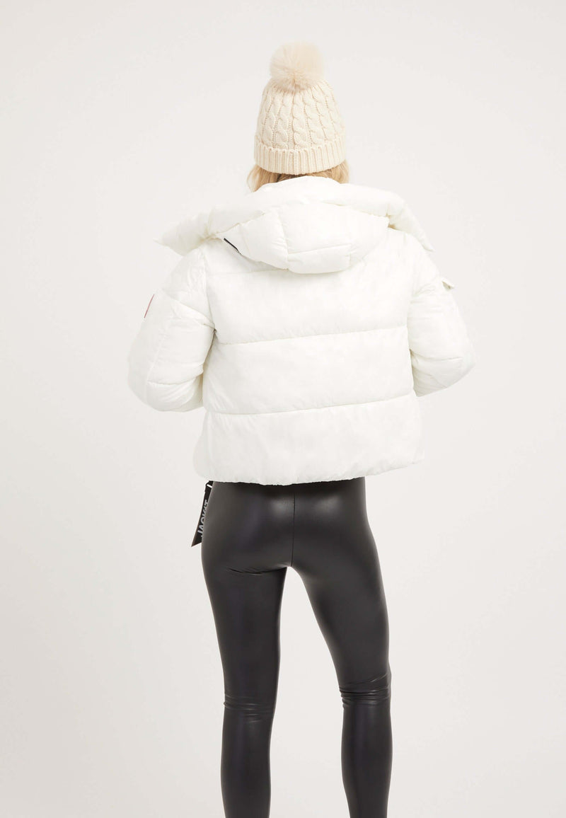 EZ Racer Slick Hood Jacket Snow on model full length by JACK1T