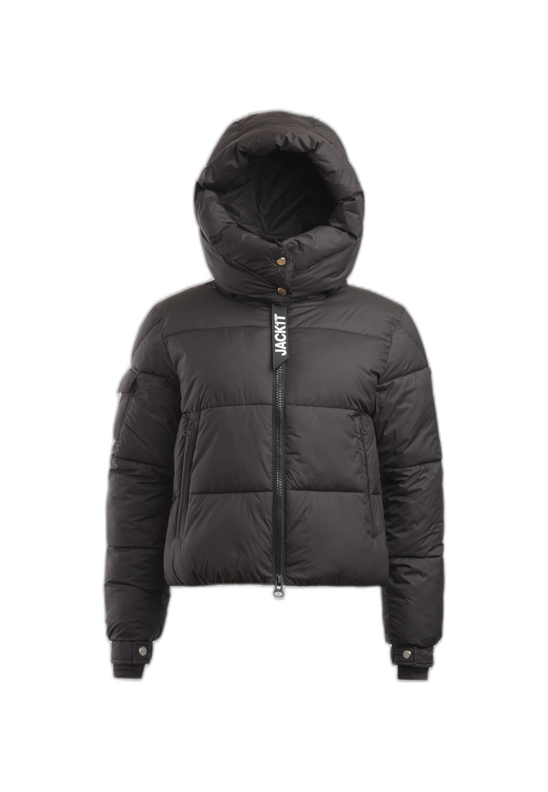 EZ Racer Hood Jacket Matt Black flat lay cutout
