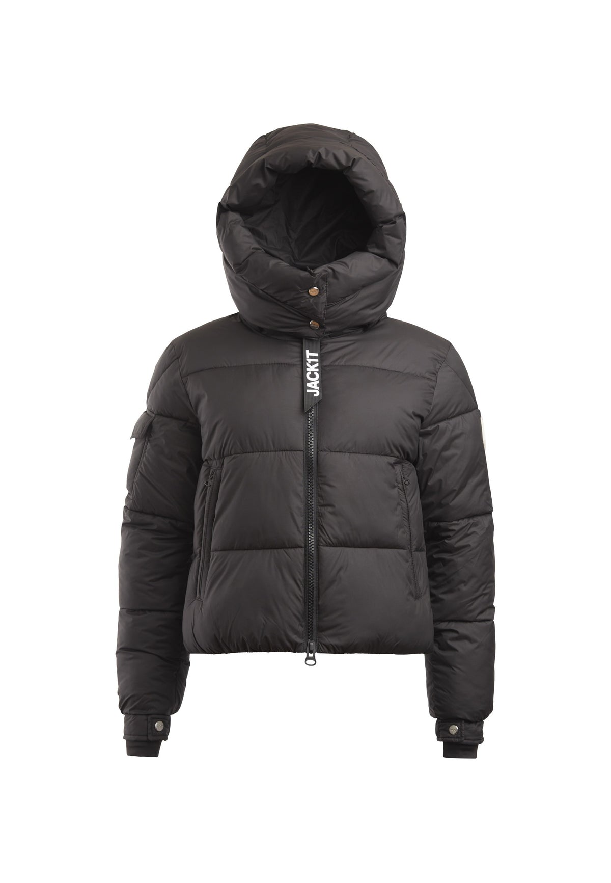 EZ Racer Hood Jacket Matt Black flat lay swatch