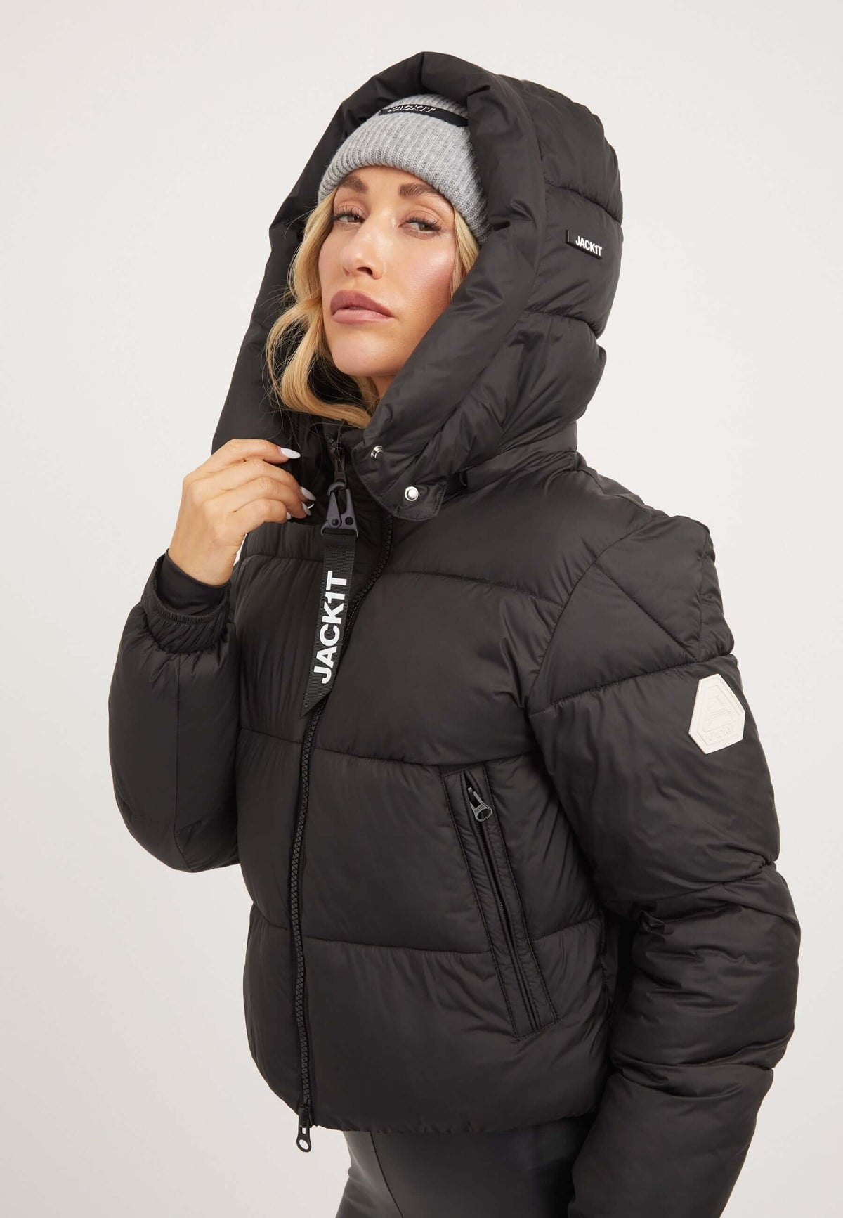 EZ Racer Hood Jacket Matt Black styled shot by JACK1T