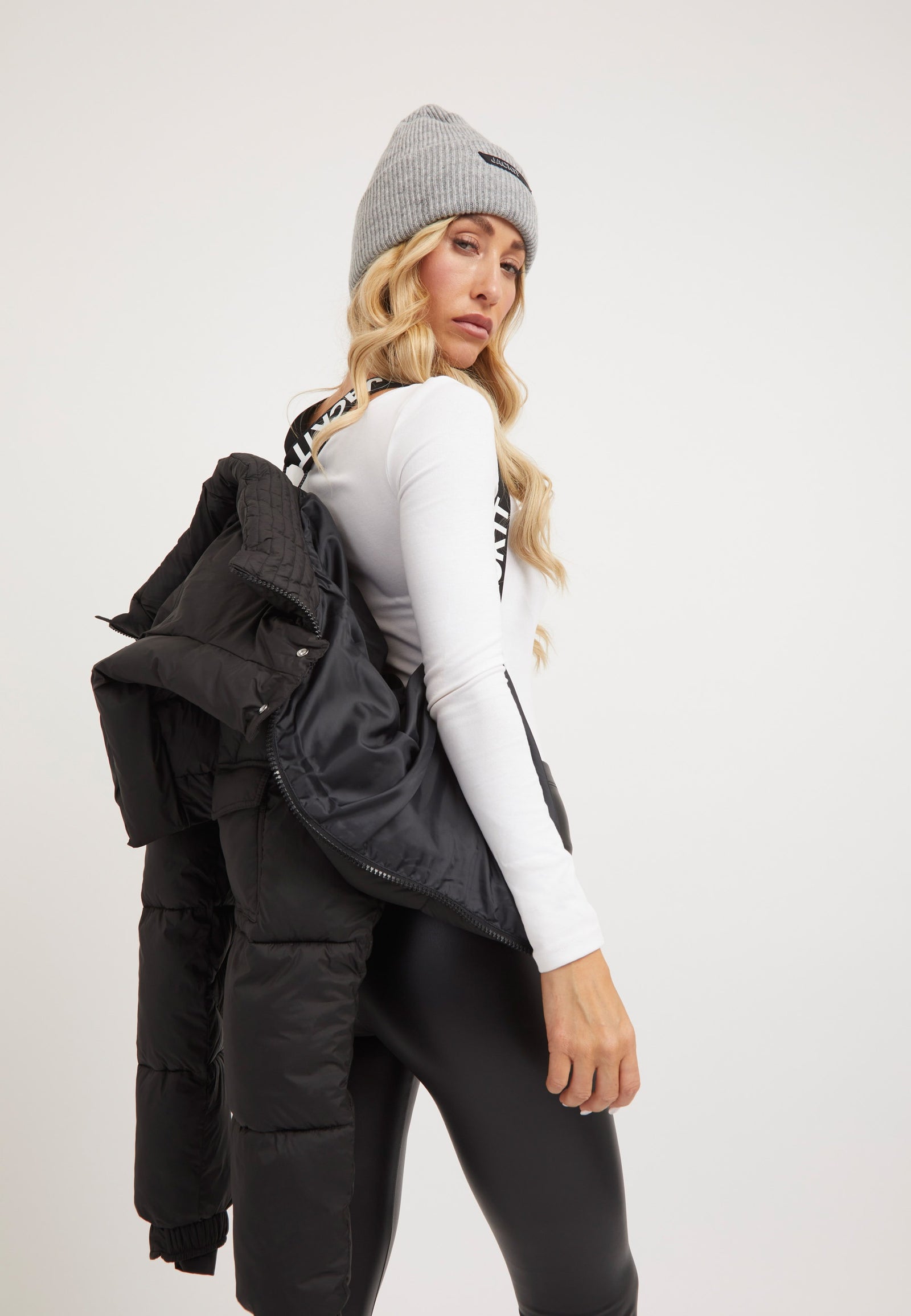 EZ Racer Hood Jacket Matt Black styled shot by JACK1T