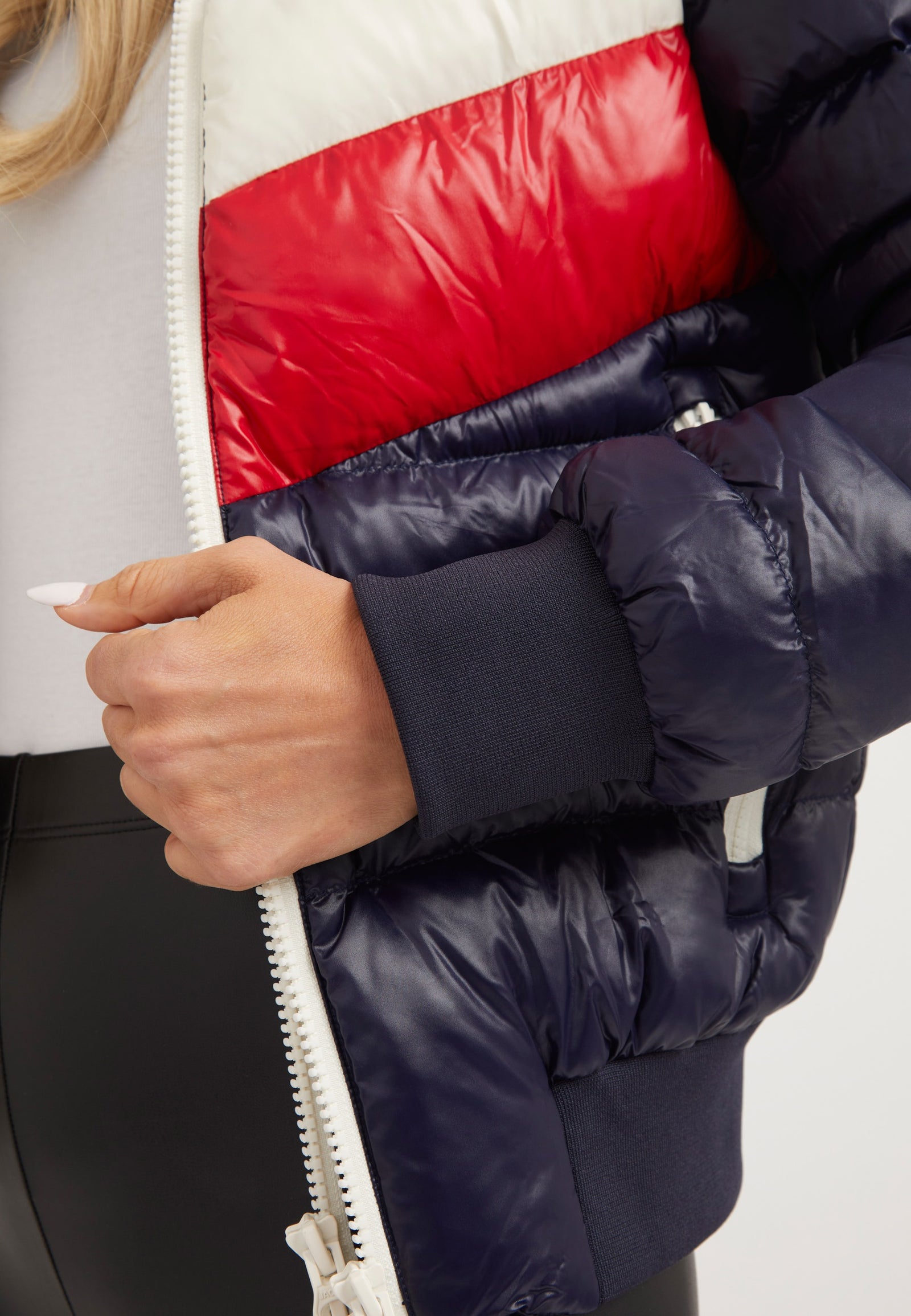 Retro Racer Revolution Jacket Navy detail shot by JACK1T