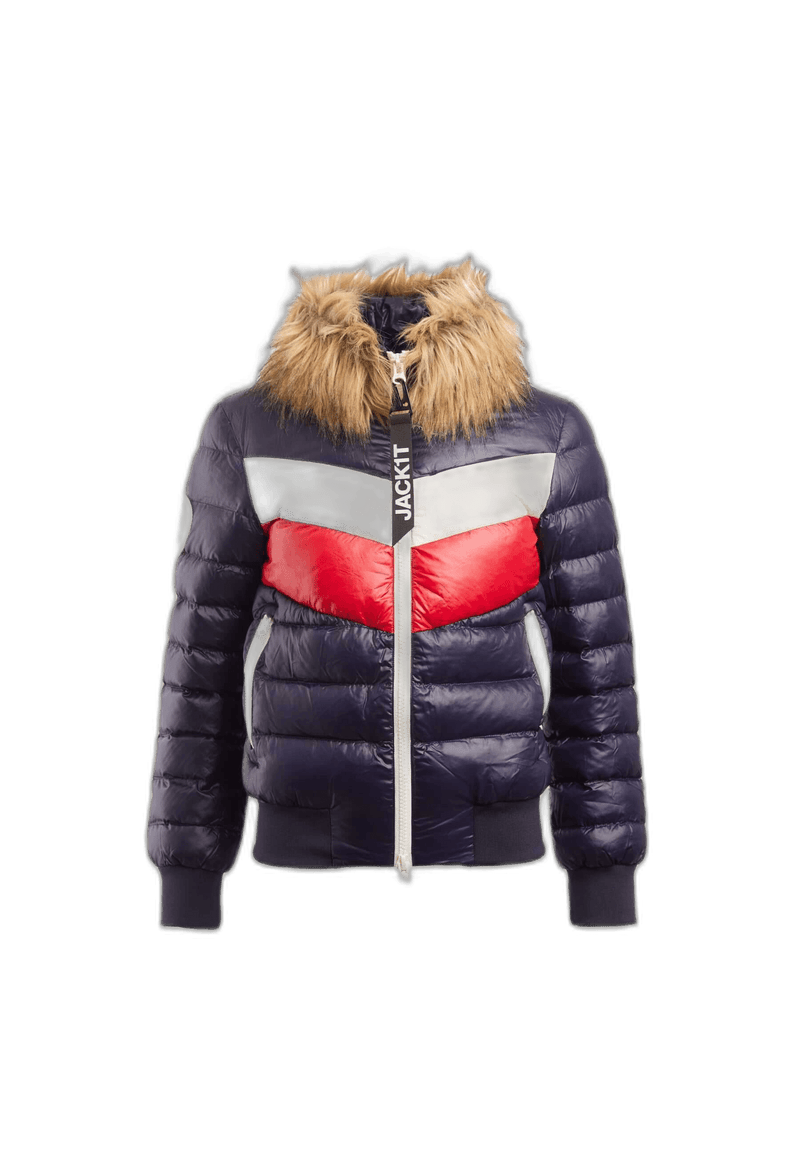Retro Racer Revolution Jacket Navy flat lay cutout