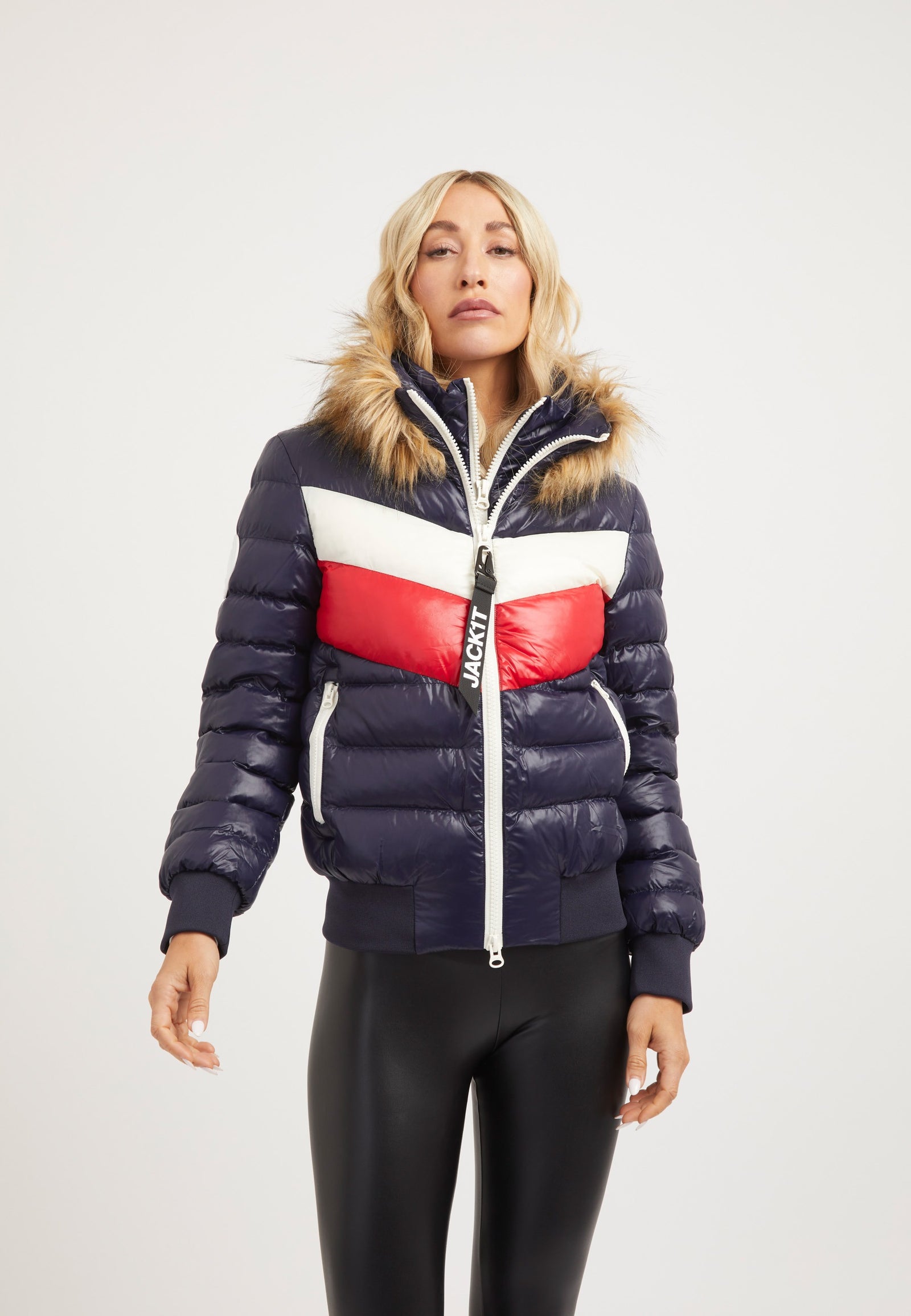 Retro Racer Revolution Jacket Navy styled shot by JACK1T